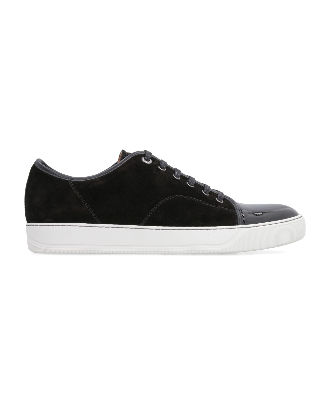 Lanvin Dbb1 Suede Sneakers - black