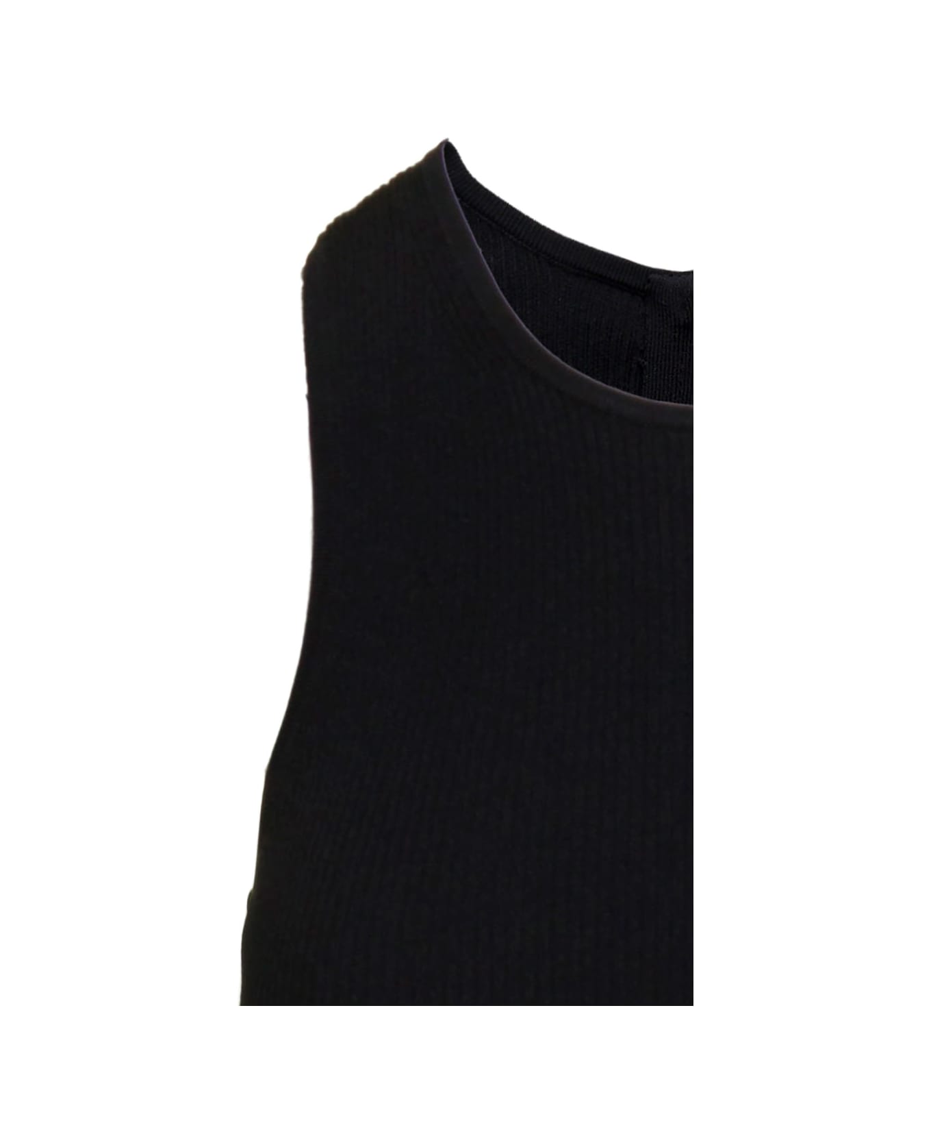 Michael Kors Tank Side Slit Maxi Dress - Black ワンピース＆ドレス