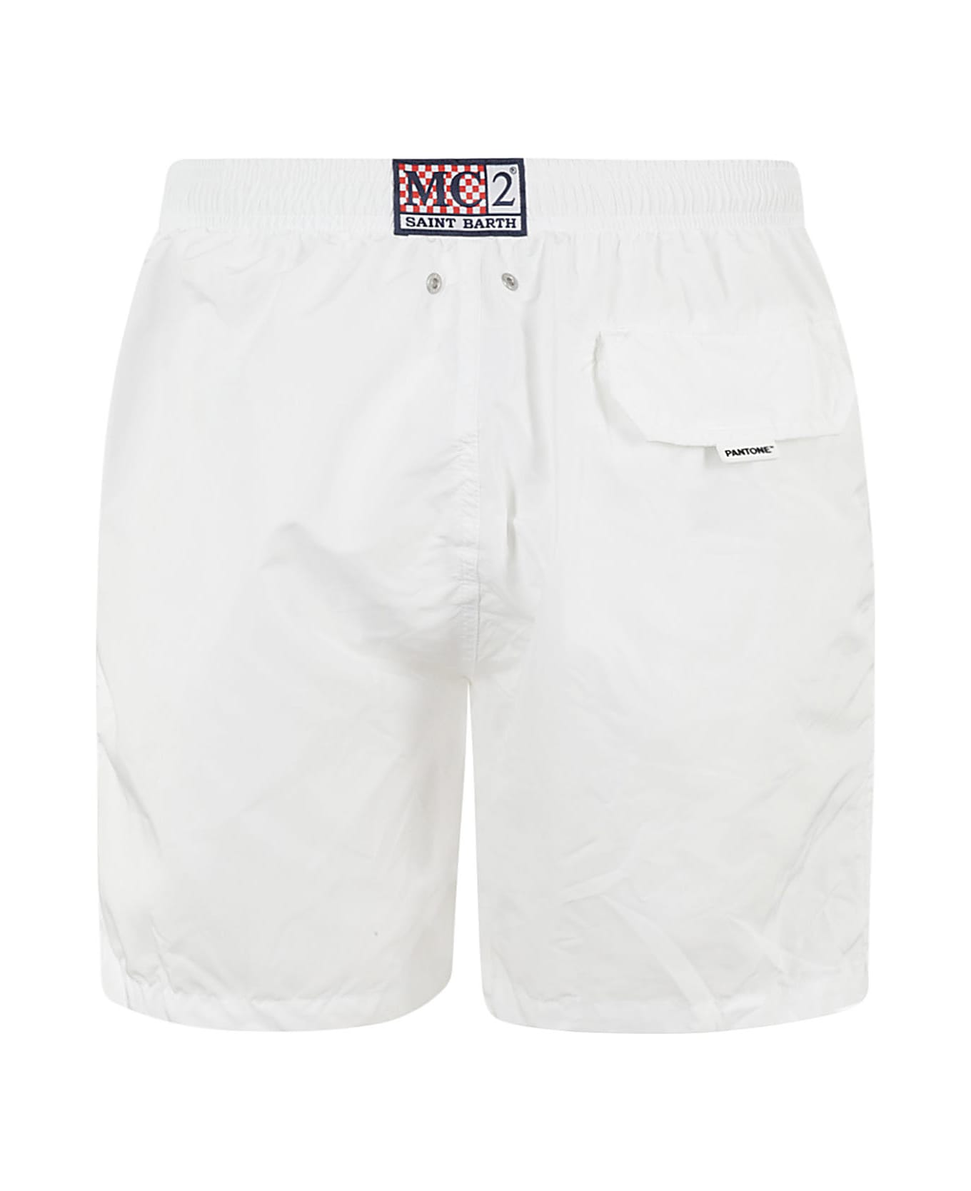 MC2 Saint Barth Ultralight Swim Short Pantone - White