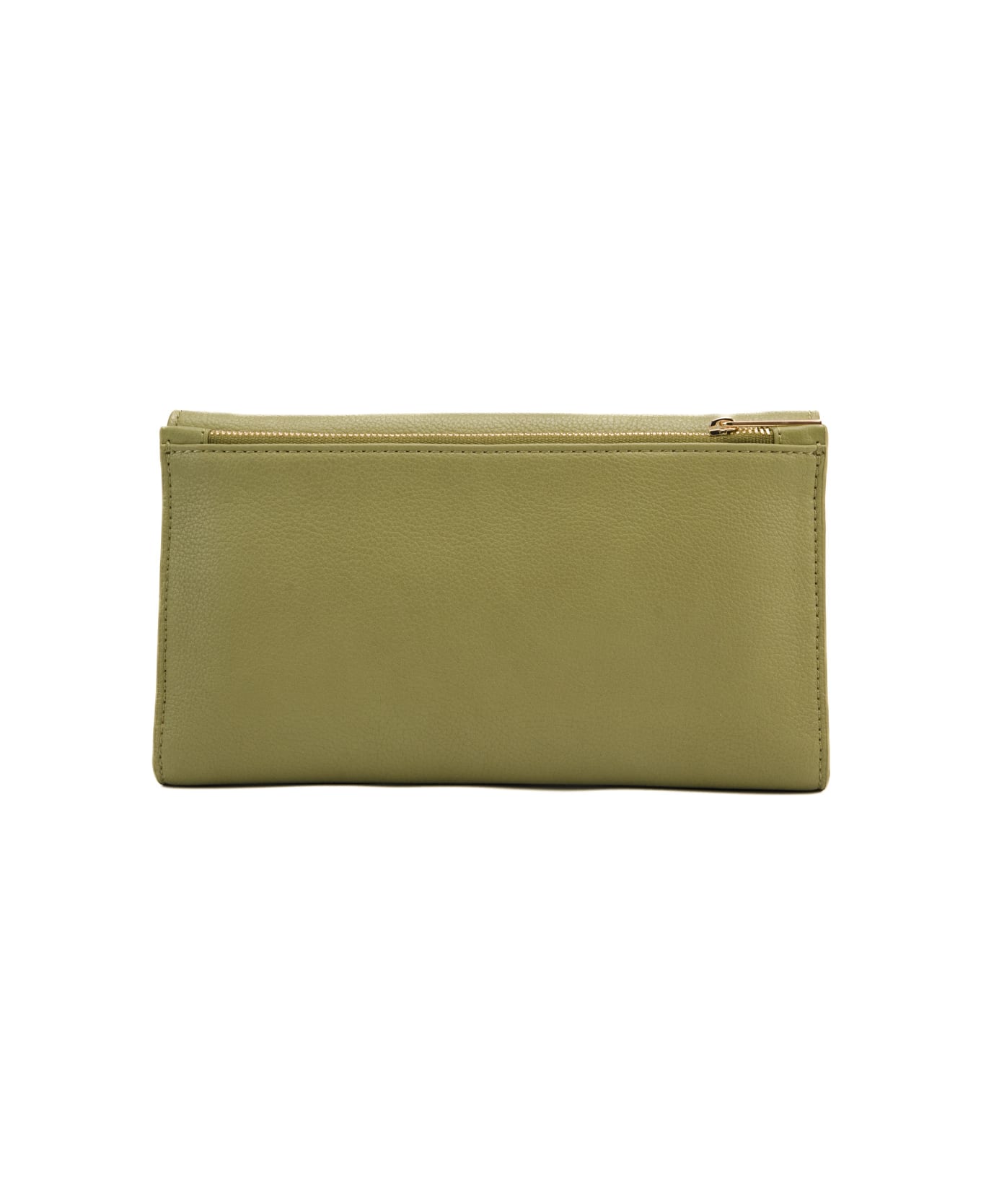 Elisabetta Franchi Wallet With Logo And Shoulder Strap - Pistacchio