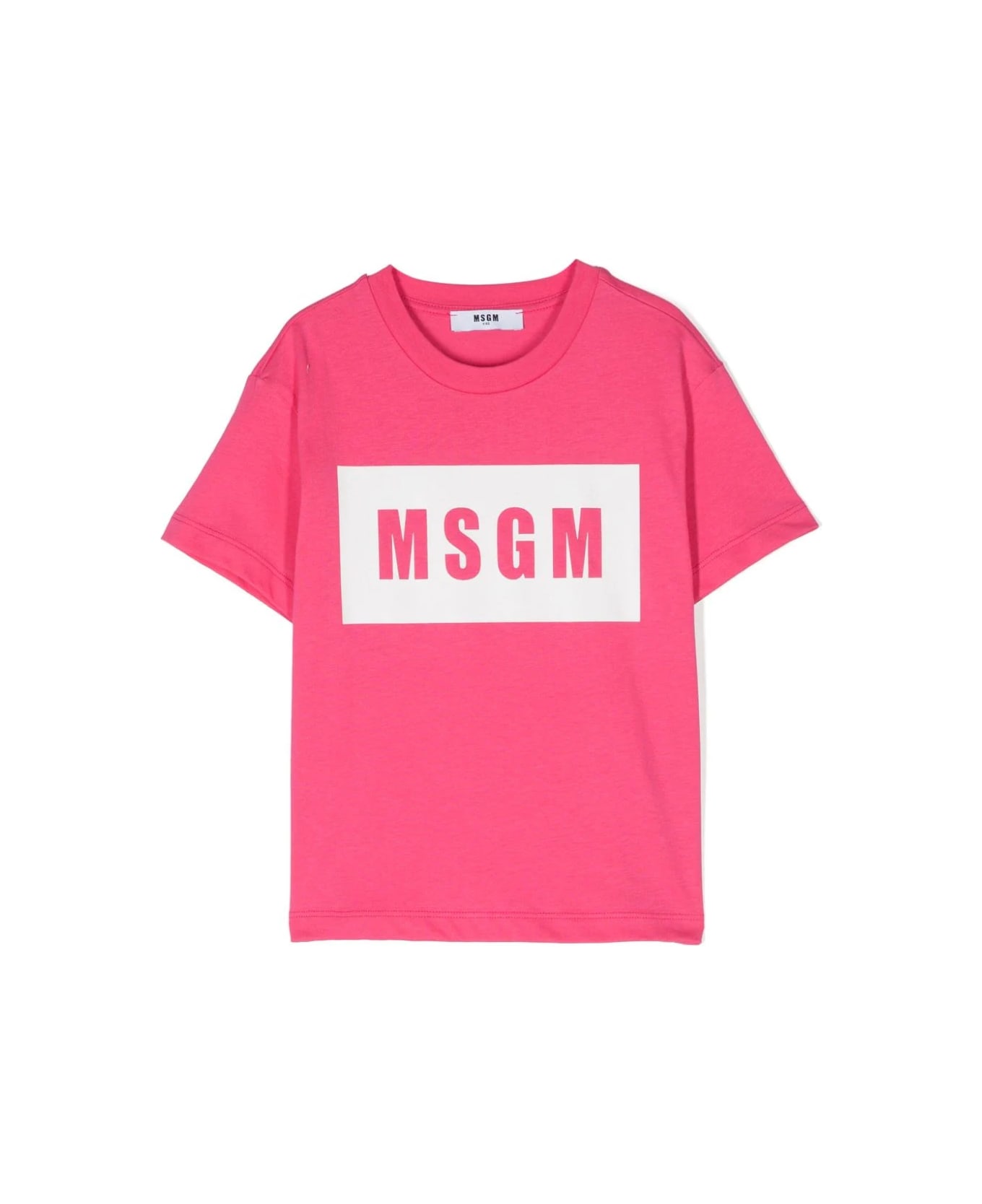 MSGM T-shirt Con Logo - Fucsia Tシャツ＆ポロシャツ