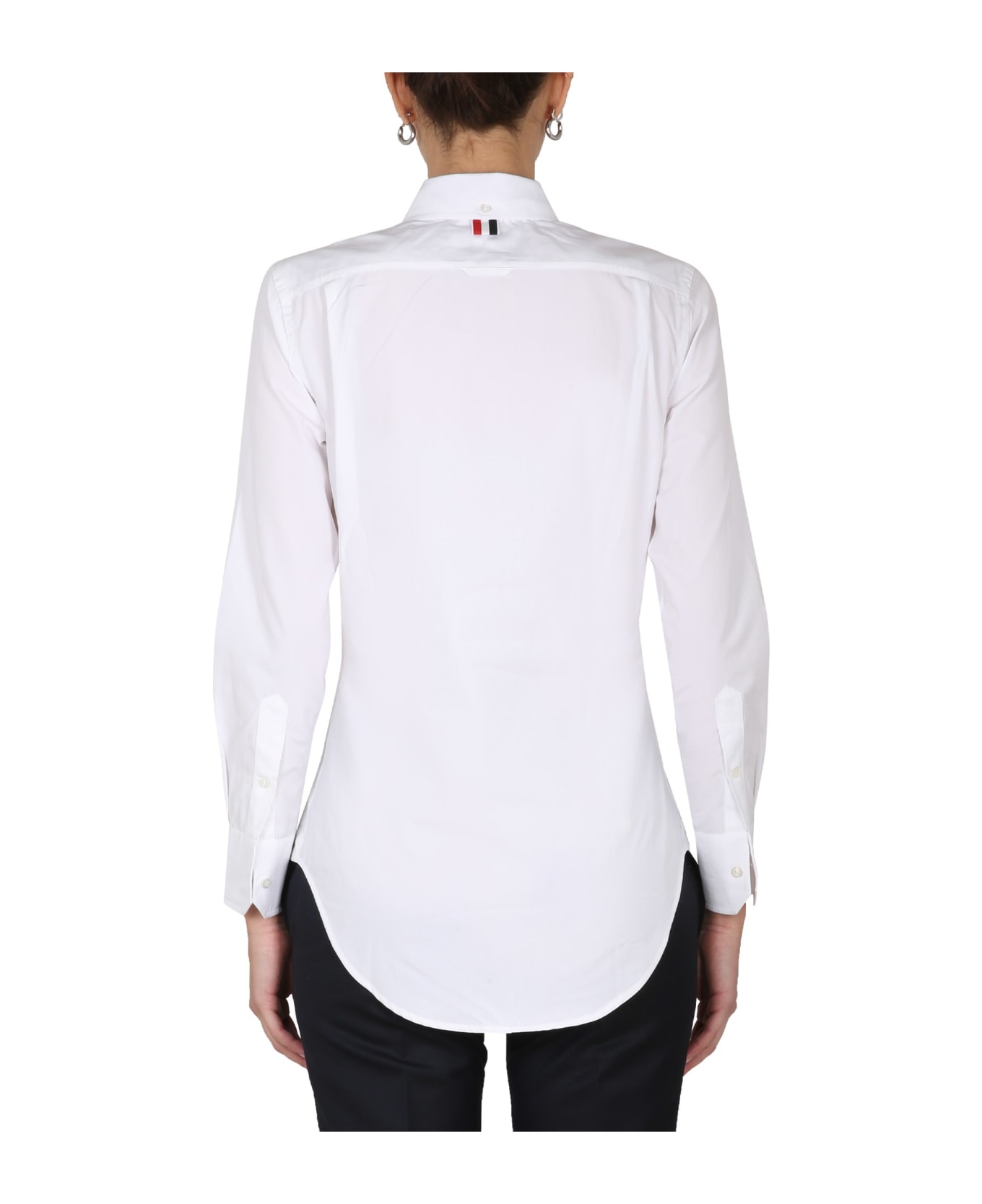 Thom Browne Shirt With Logo - WHITE