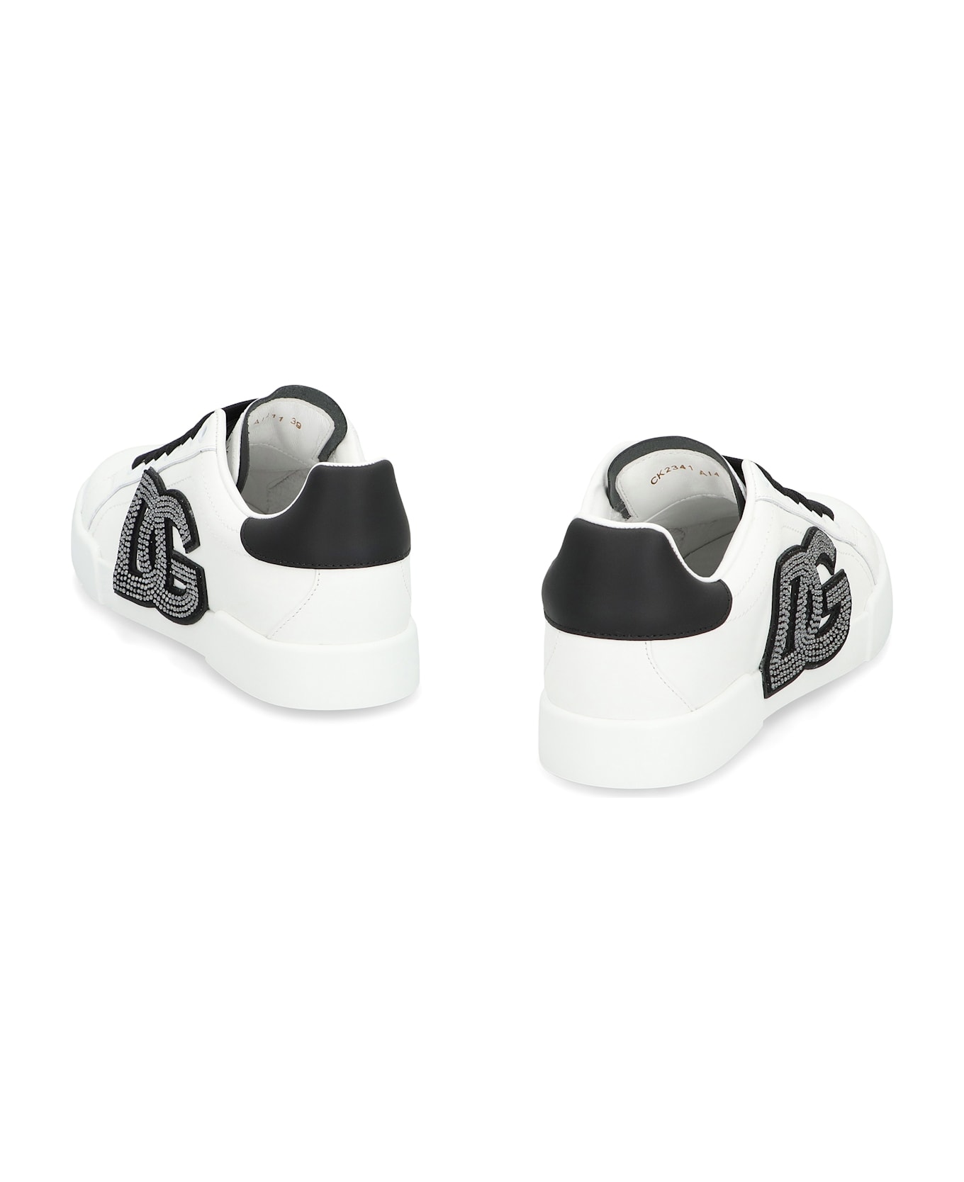 Dolce 
Gabbana Portofino Leather Sneakers - White