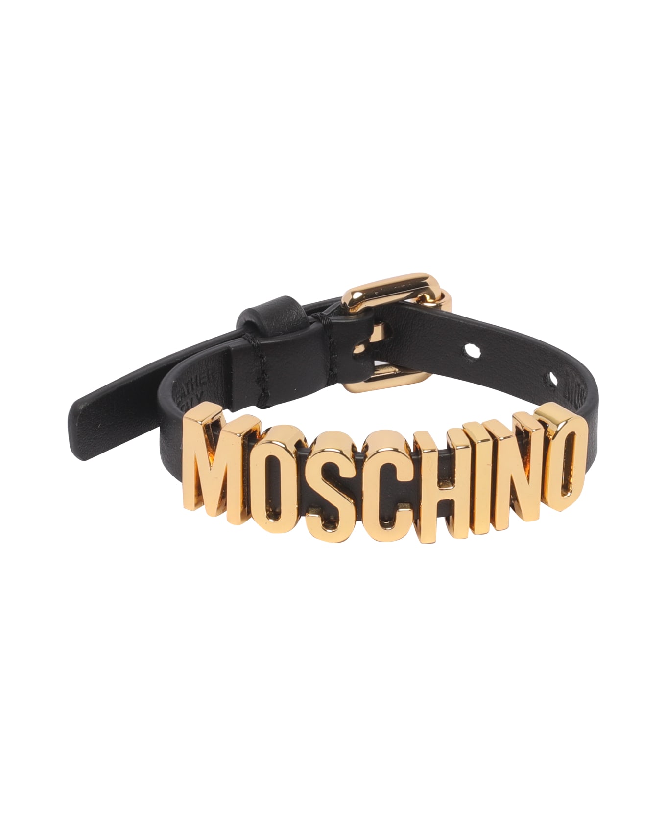 Moschino Lettering Logo Bracelet - Black