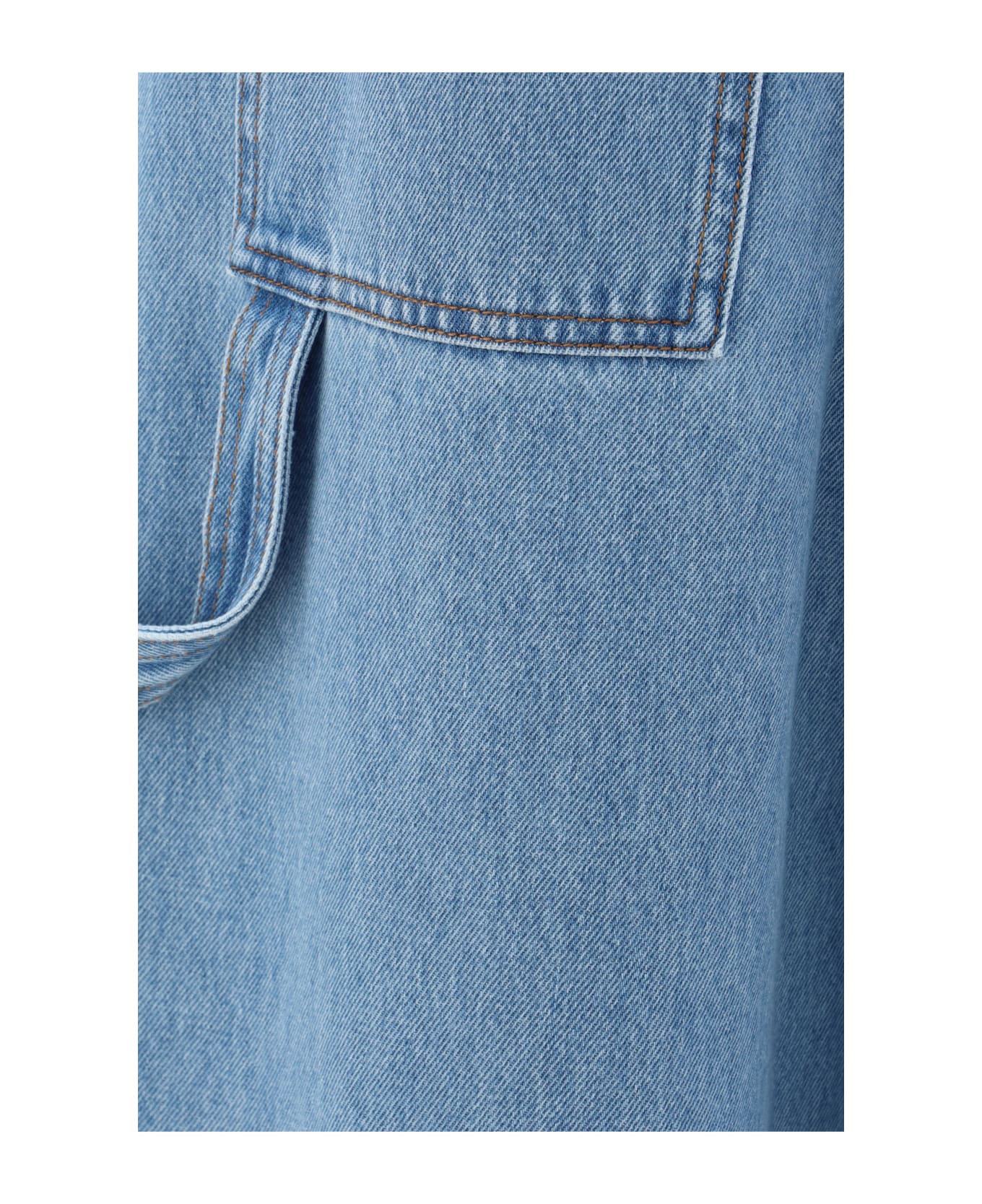 Fendi Baguette Denim Jeans - Blue