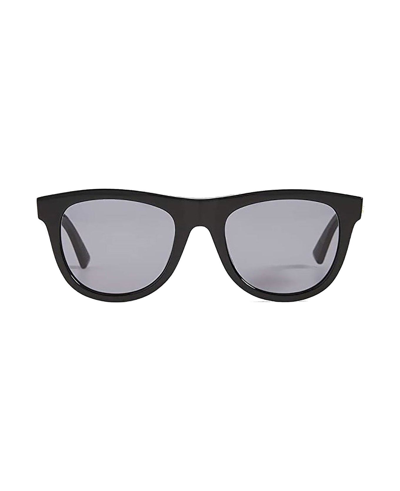 Bottega Veneta Eyewear Round Frame Sunglasses - 001 black black grey サングラス