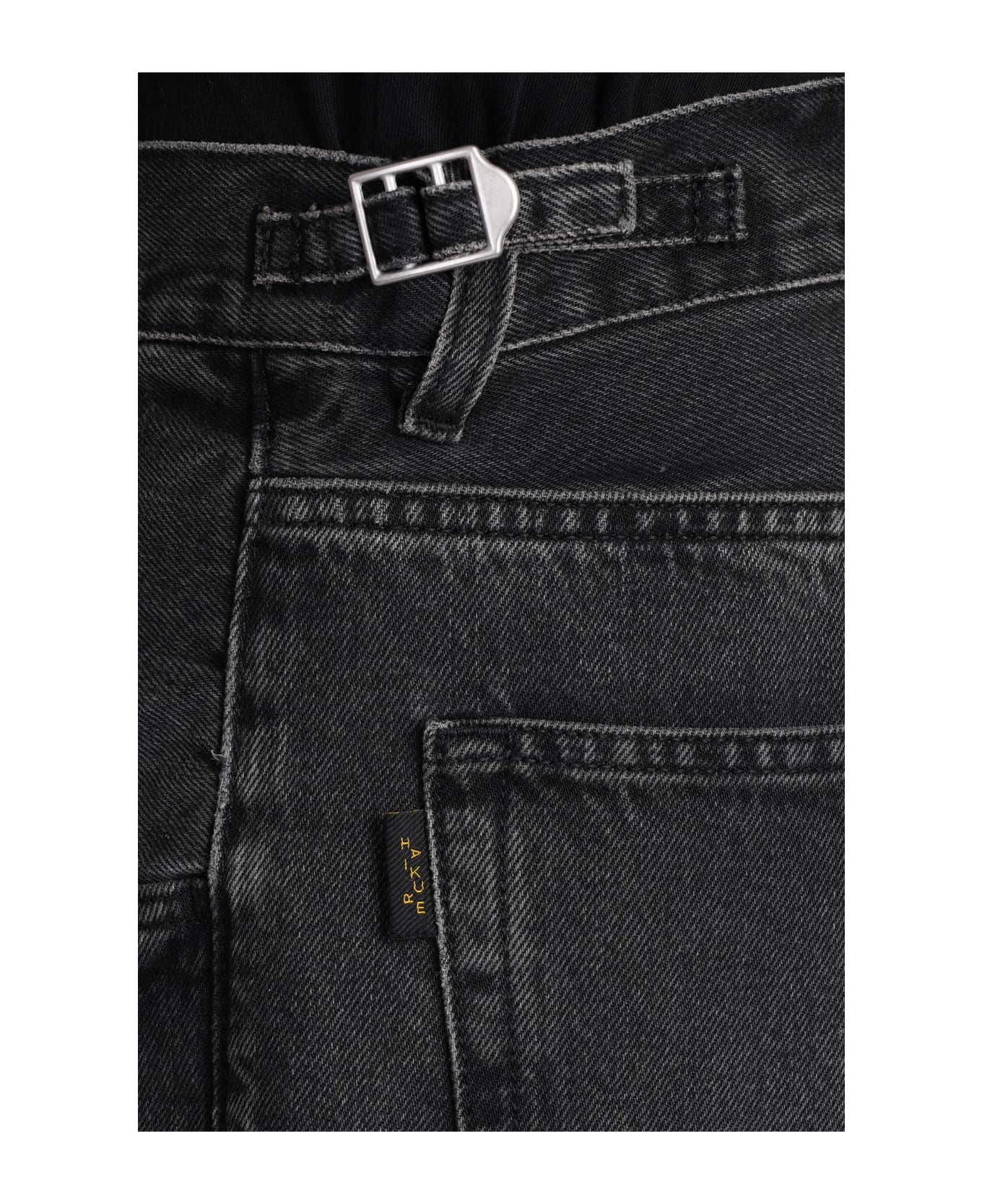 Haikure Logan Jeans In Black Cotton - black デニム