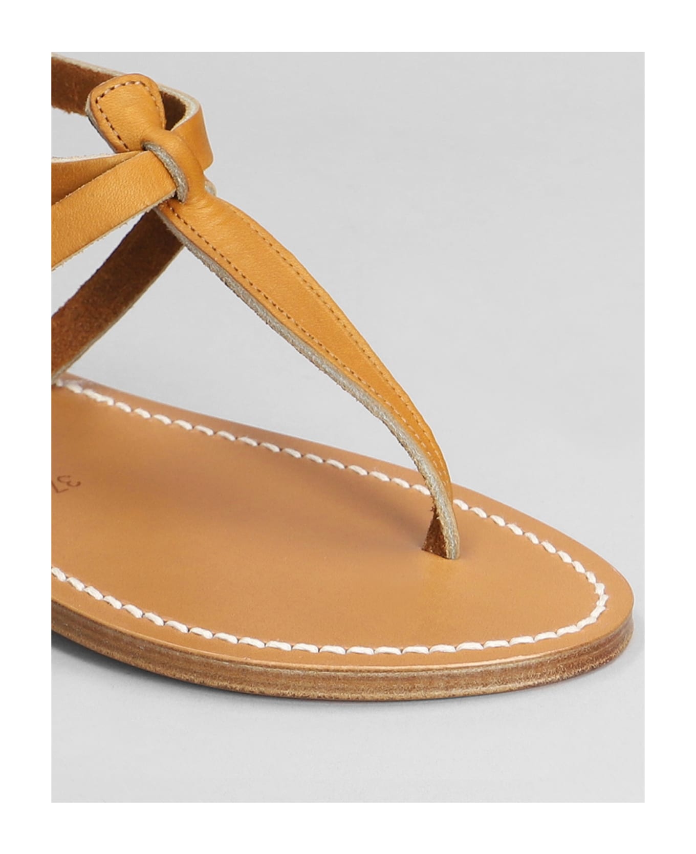 K.Jacques Buffon F Flats In Leather Color Leather - leather color