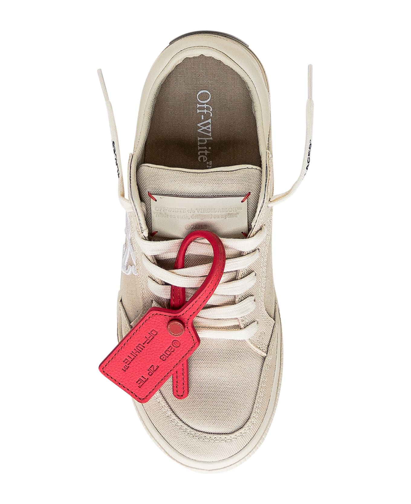 Off-White Low Vulcanized Sneaker - ANGORA WHITE