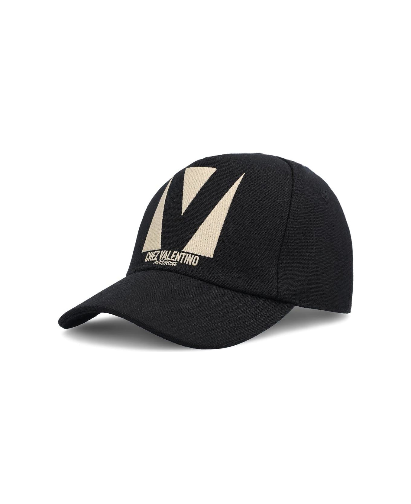 Valentino Garavani Logo Embroidered Baseball Cap - Black