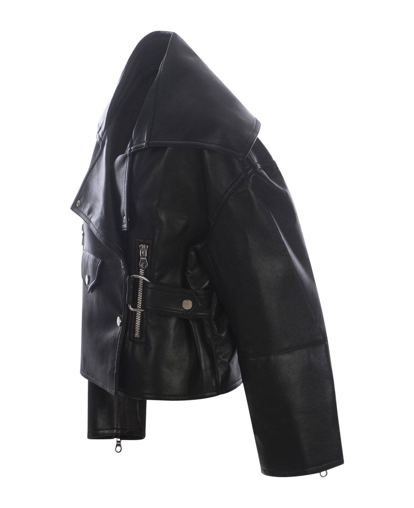 Nanushka Jacket Nanushka "ado" Made Of Regenerated Leather - Nero レザージャケット