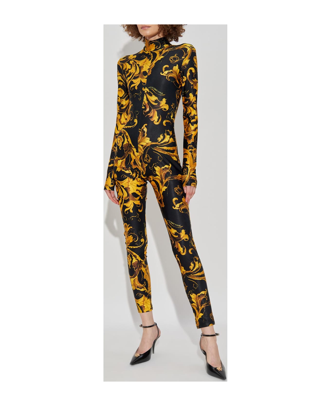 Versace Jeans Couture Fitted Jumpsuit - BLACK/GOLD
