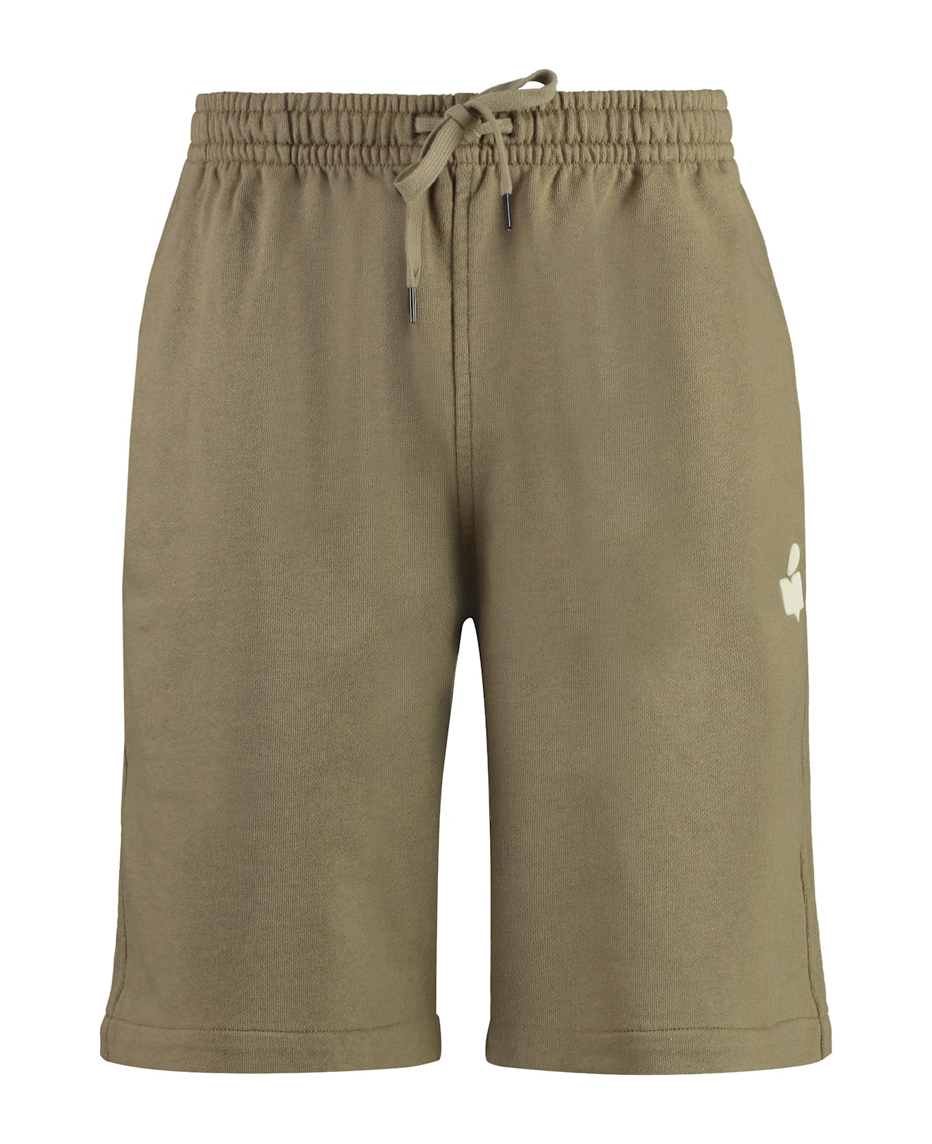 Isabel Marant Mahelo Cotton Bermuda Shorts - khaki