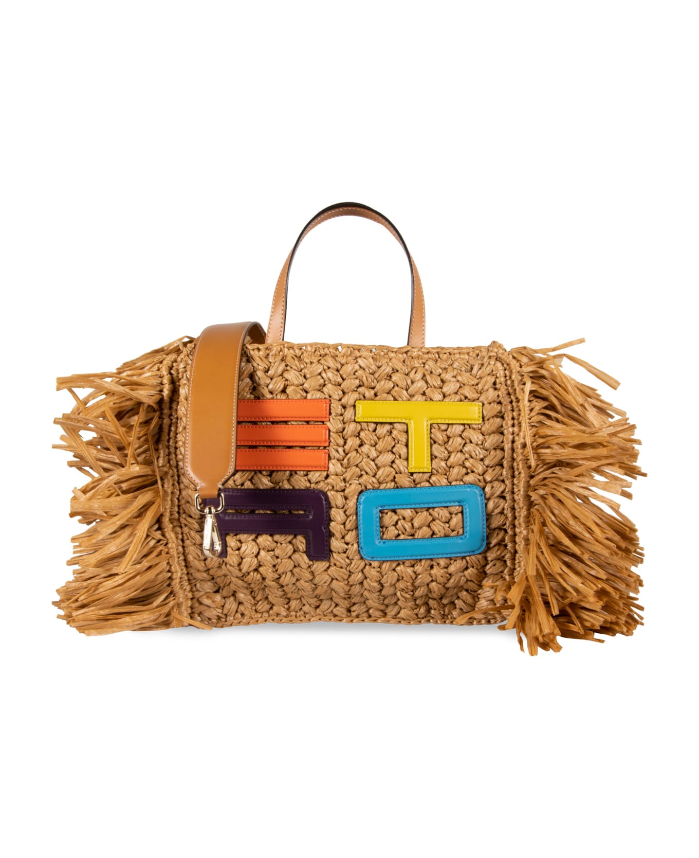 Etro Fringed Raffia Tote Bag | italist