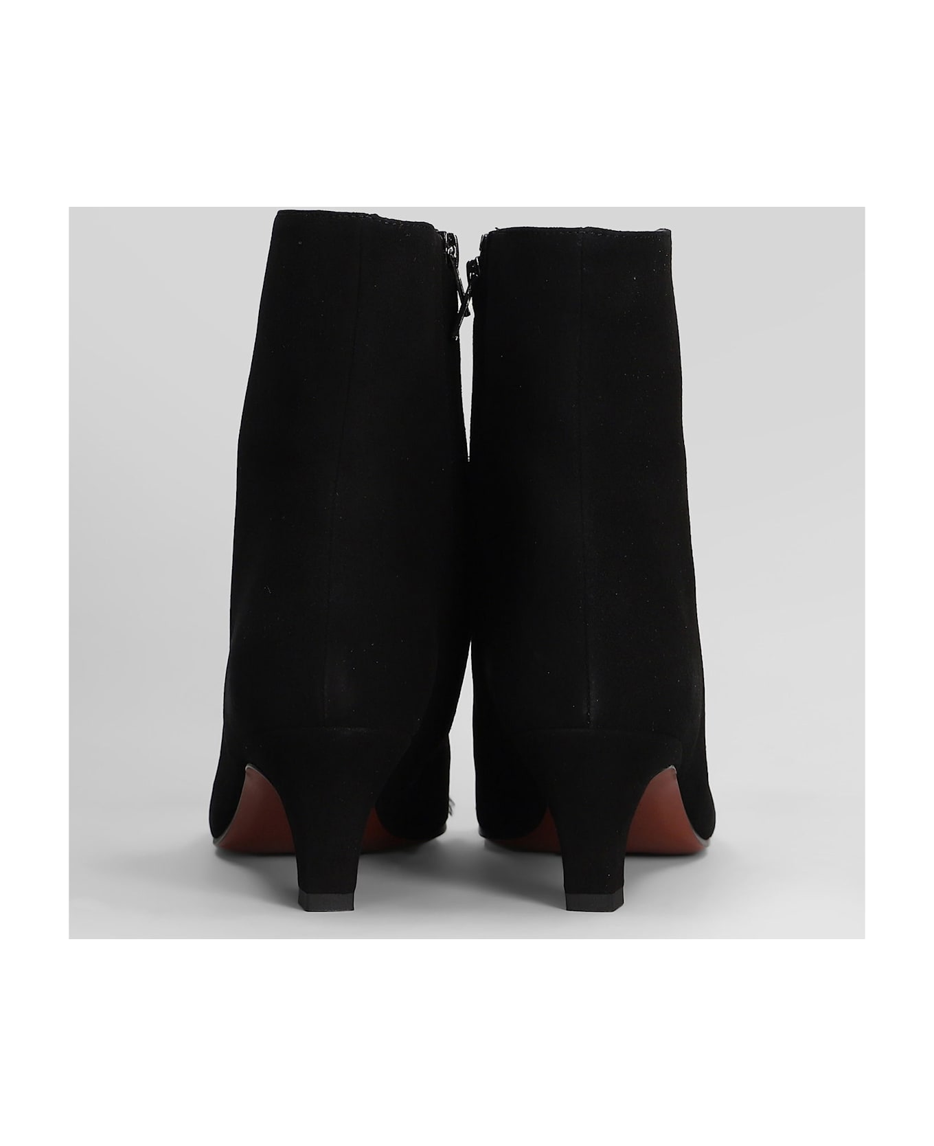 Roberto Festa Evari High Heels Ankle Boots In Black Suede - black ブーツ