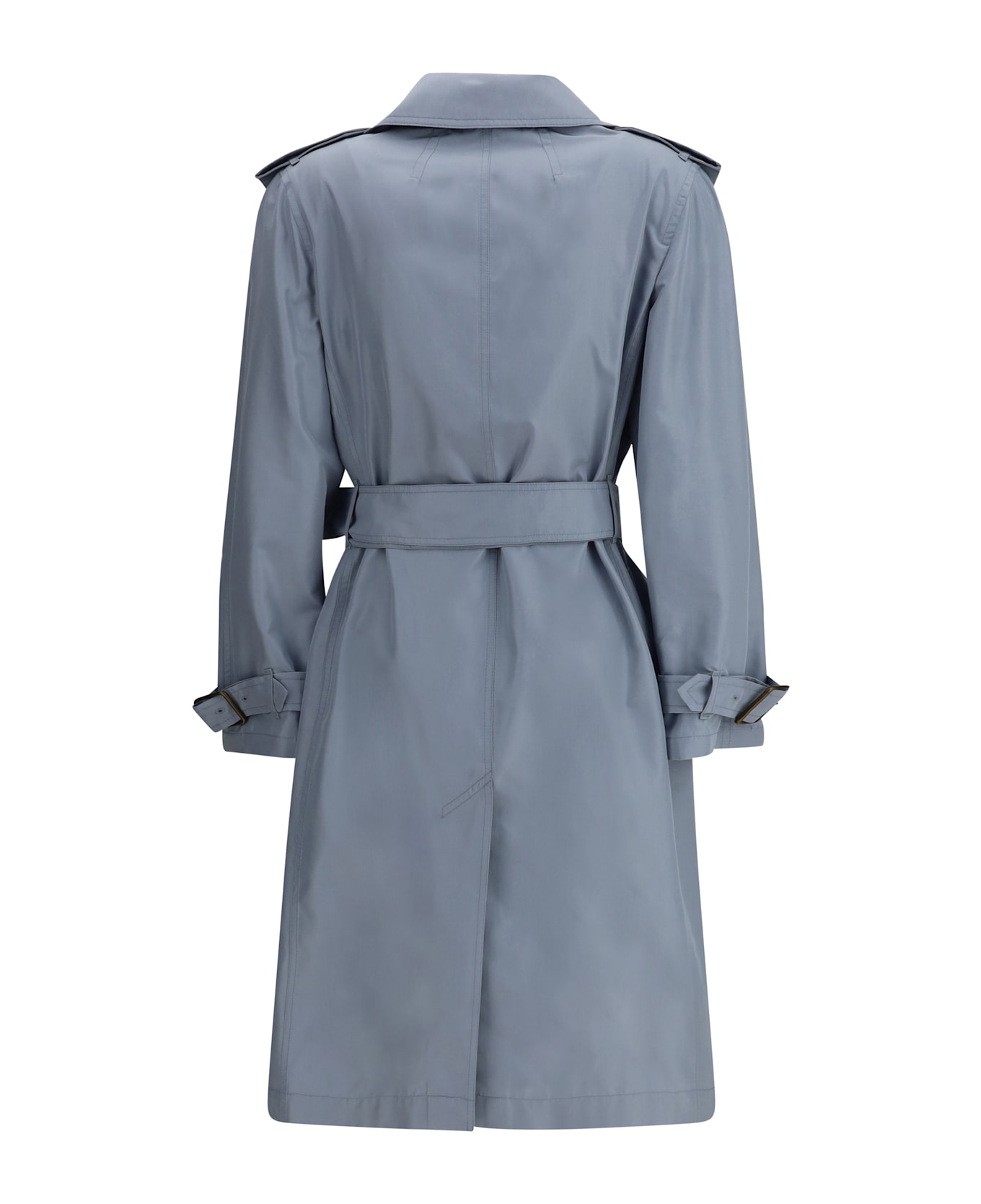 Burberry Silk Long Trench Coat