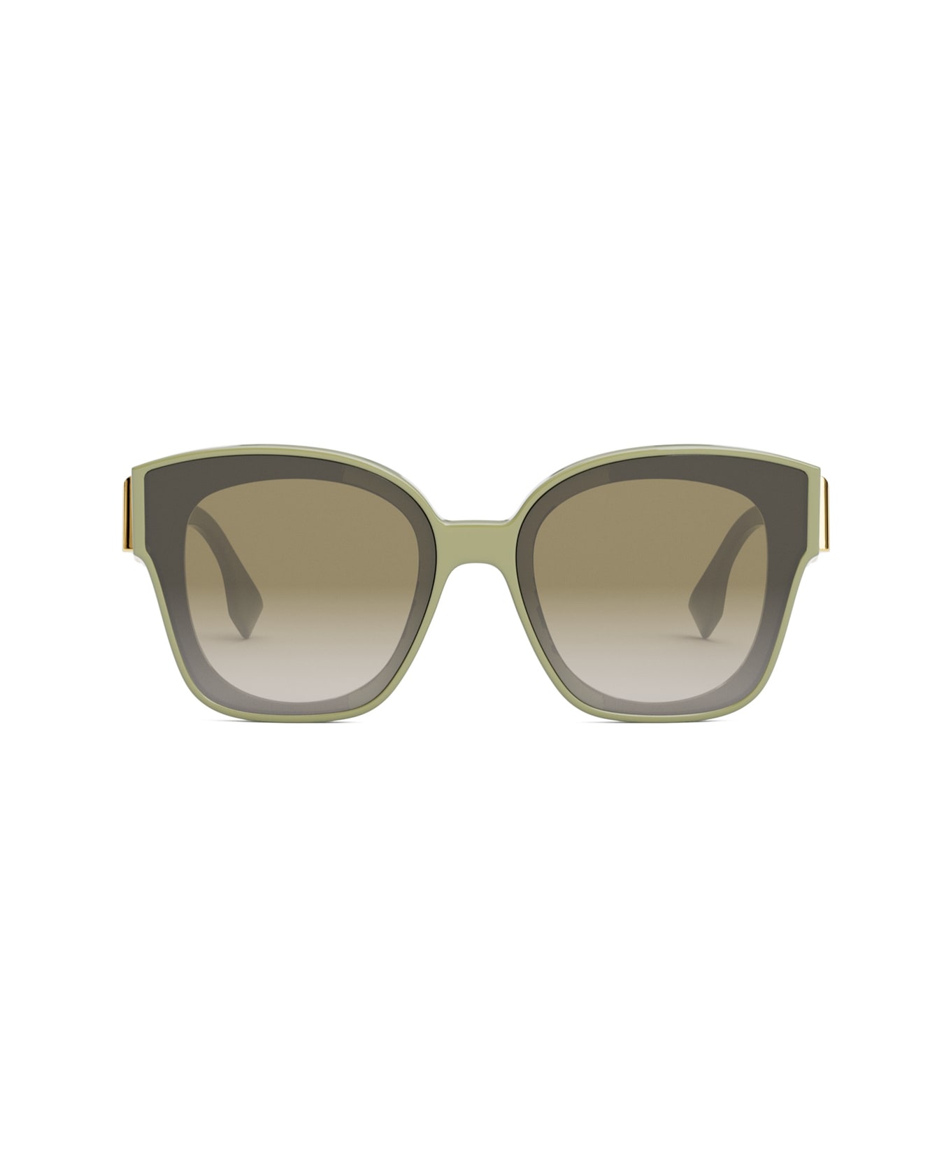 Fendi Eyewear Fe40098i Fendi First 95p Verde Chiaro Sunglasses - Verde