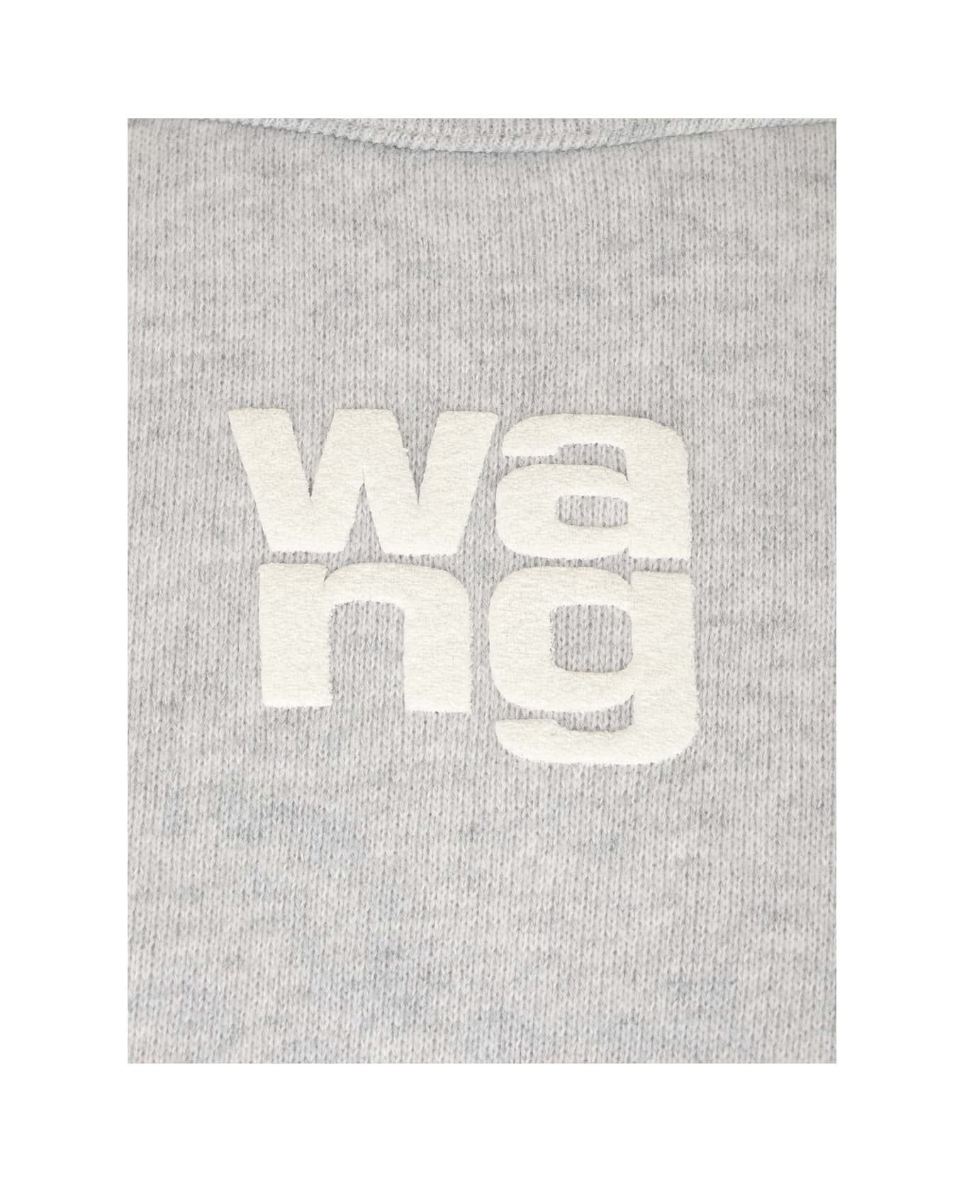 Alexander Wang Sweatshirt With Toweling Logo - Grigio