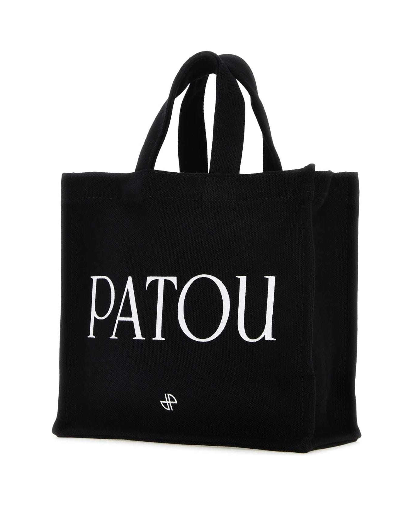 Patou Black Cotton Shopping Bag - 999B