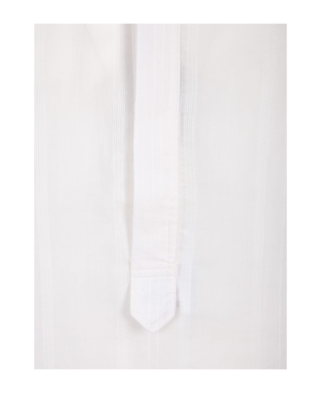 Lardini Tim Striped White Shirt - White