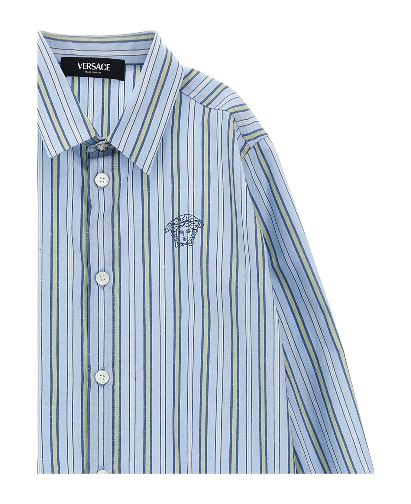 Versace 'medusa' Shirt - Light Blue