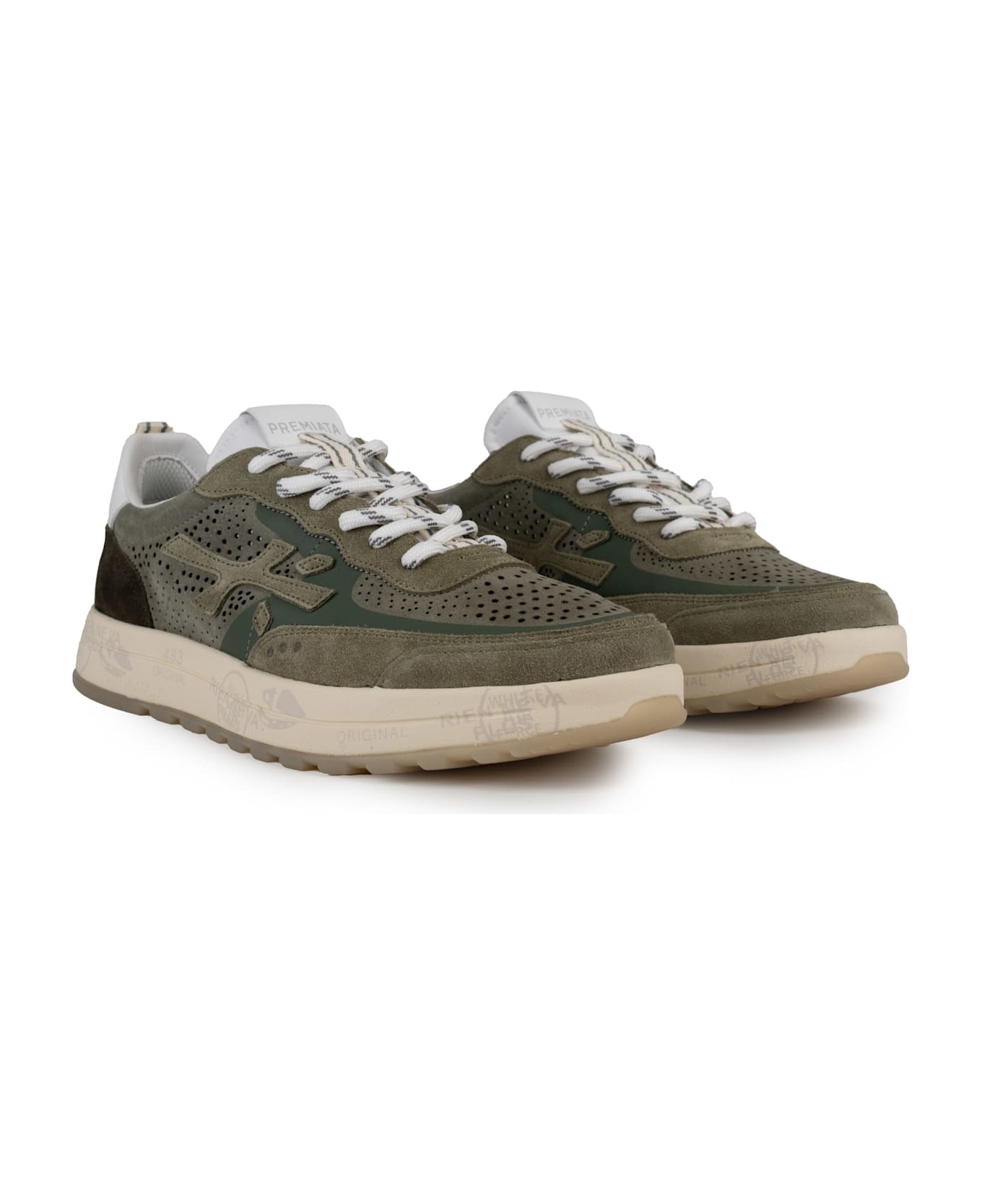 Premiata Nous 7221 Sneakers - Military