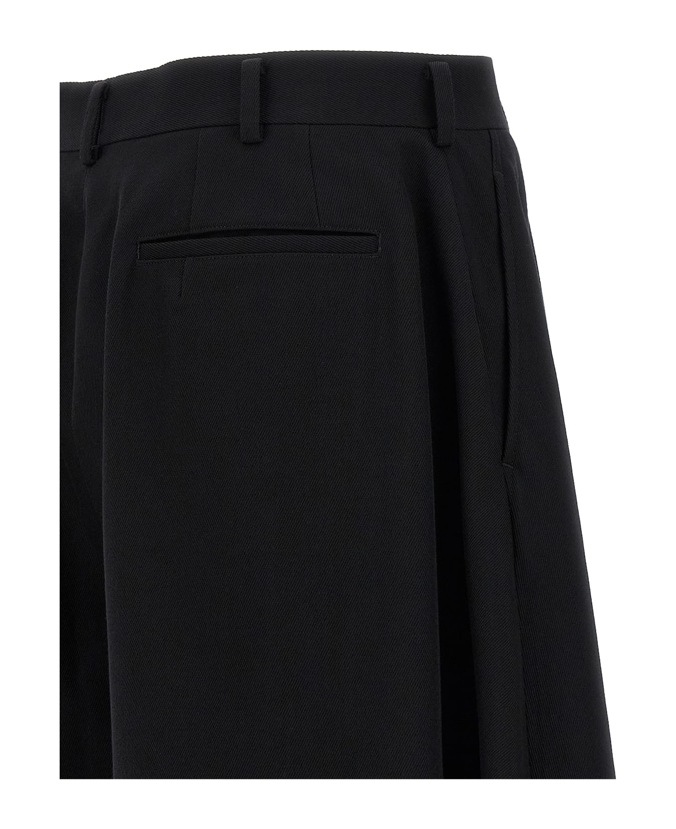 Comme Des Garçons Homme Plus Extra Loose Leg Bermuda Shorts - Black  