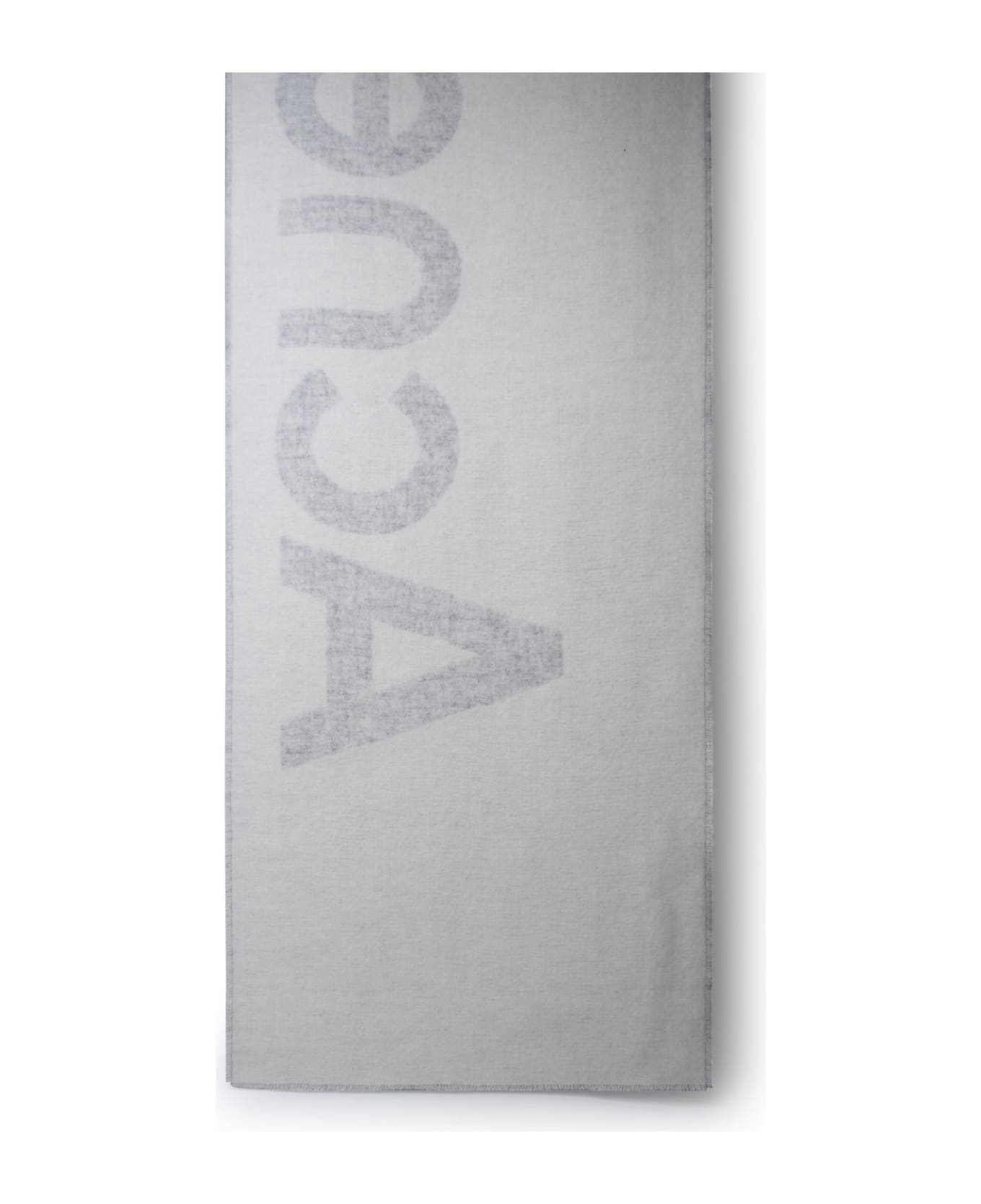 Acne Studios Grey Wool Blend Scarf - Grey スカーフ＆ストール