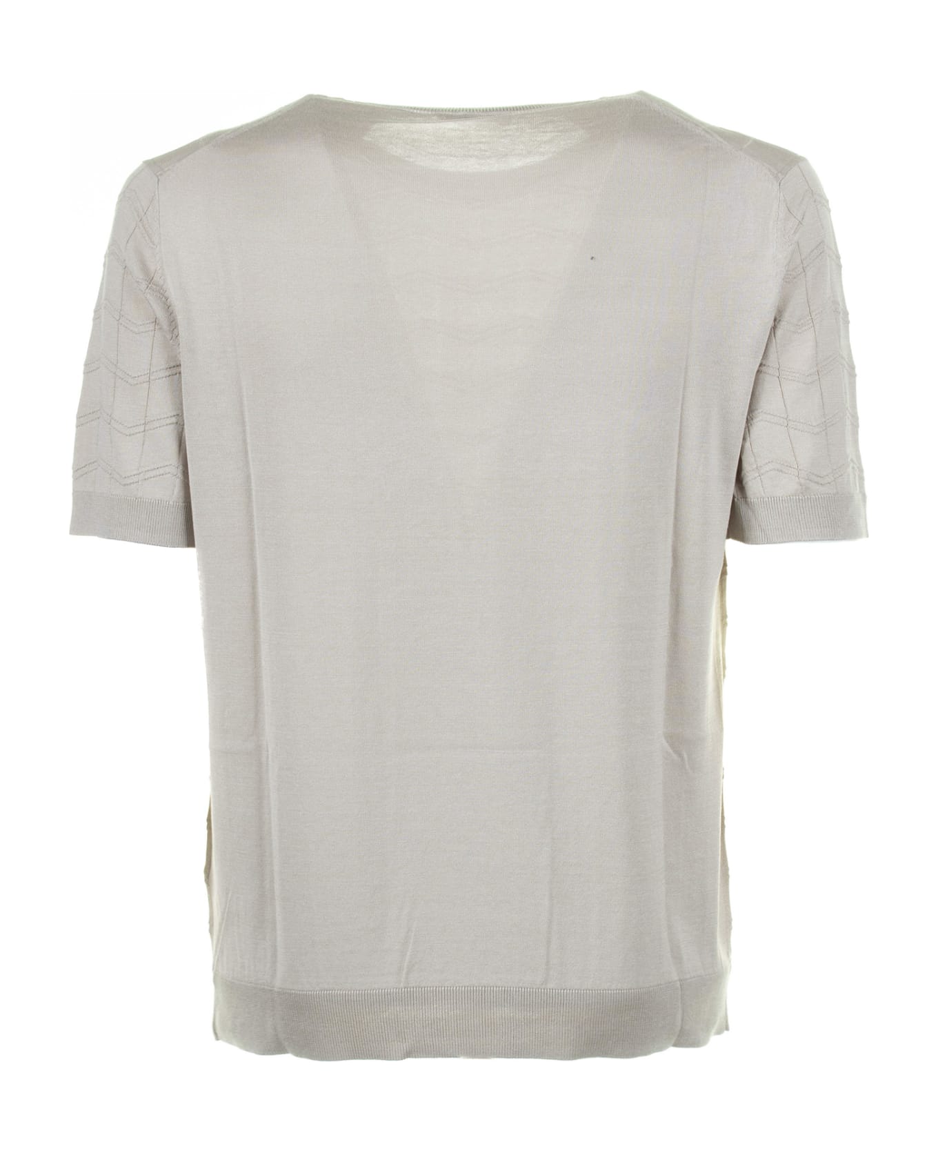 Paolo Pecora Beige Cotton And Silk T-shirt - BEIGE シャツ