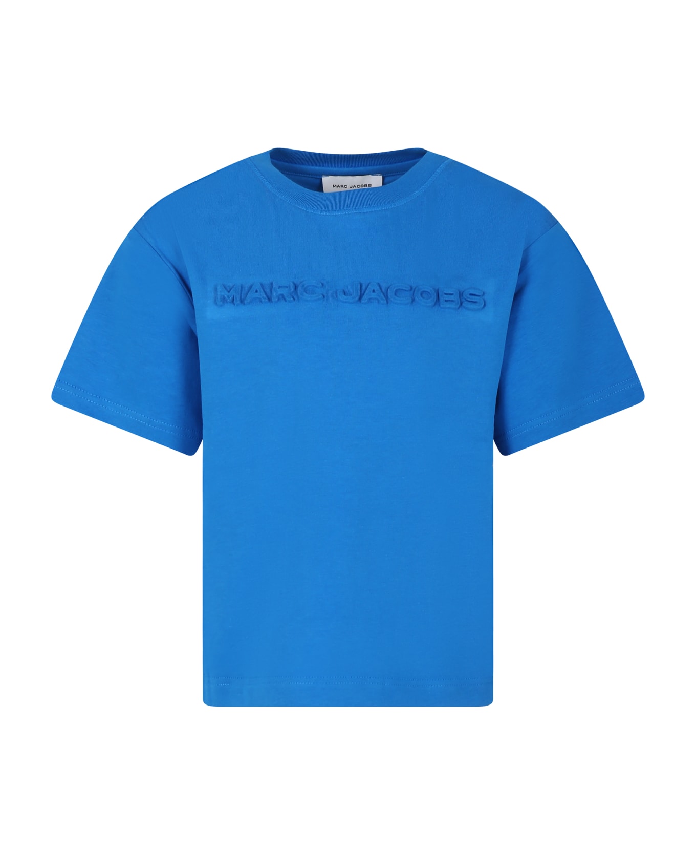 Little Marc Jacobs Blue T-shirt For Kids With Logo - Blue
