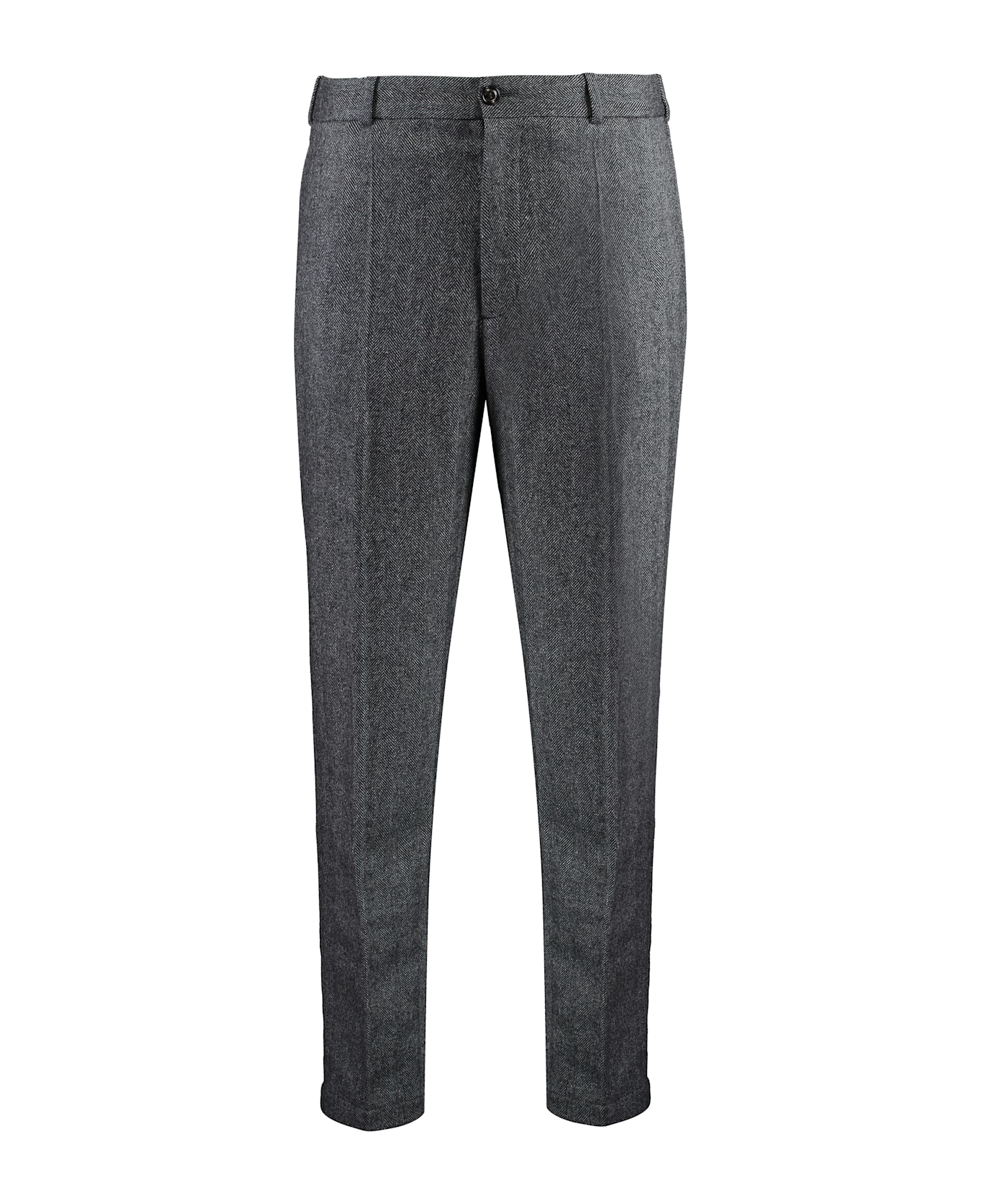Moncler Wool Blend Trousers - black