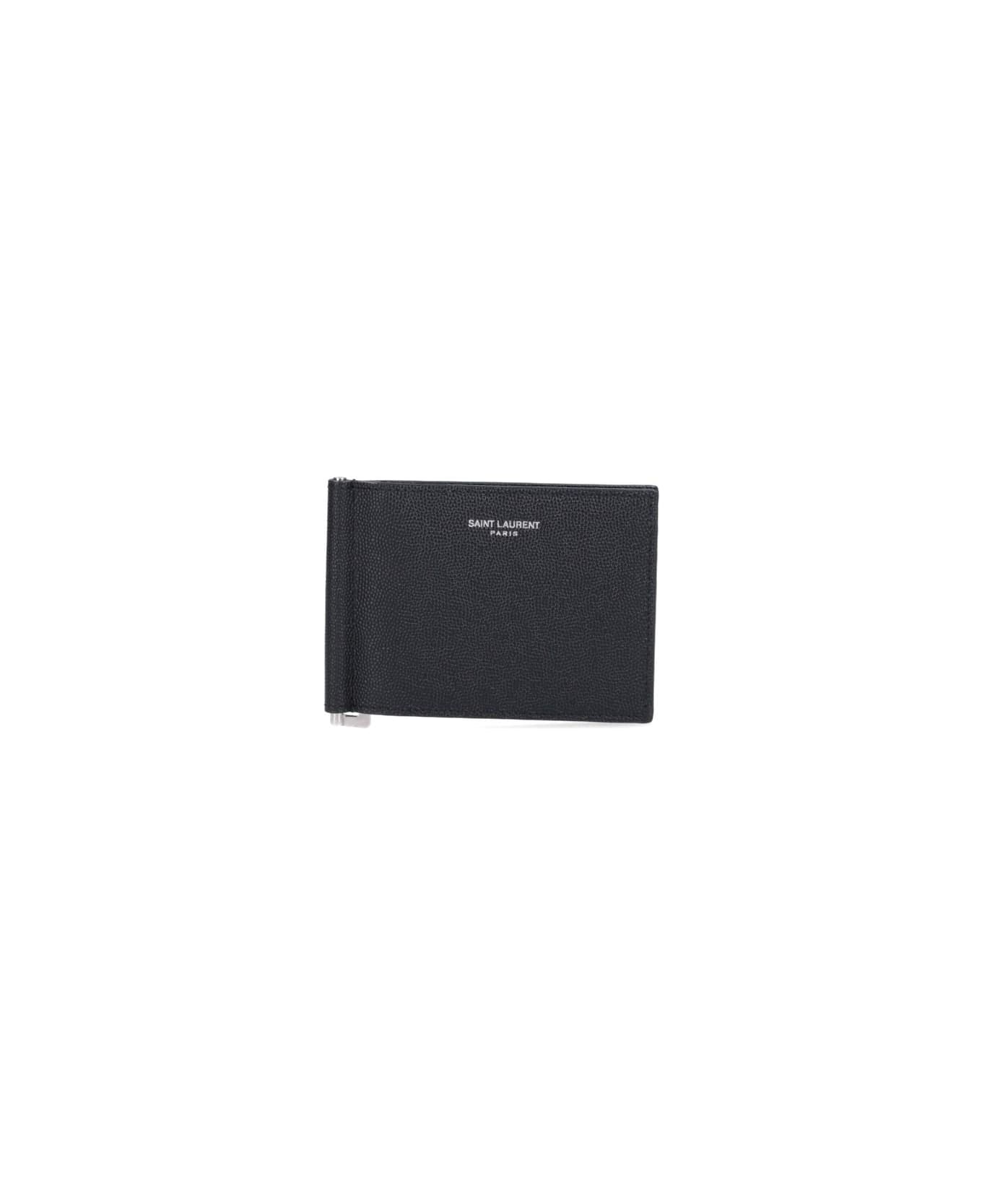 Saint Laurent Money Holder Wallets - Nero