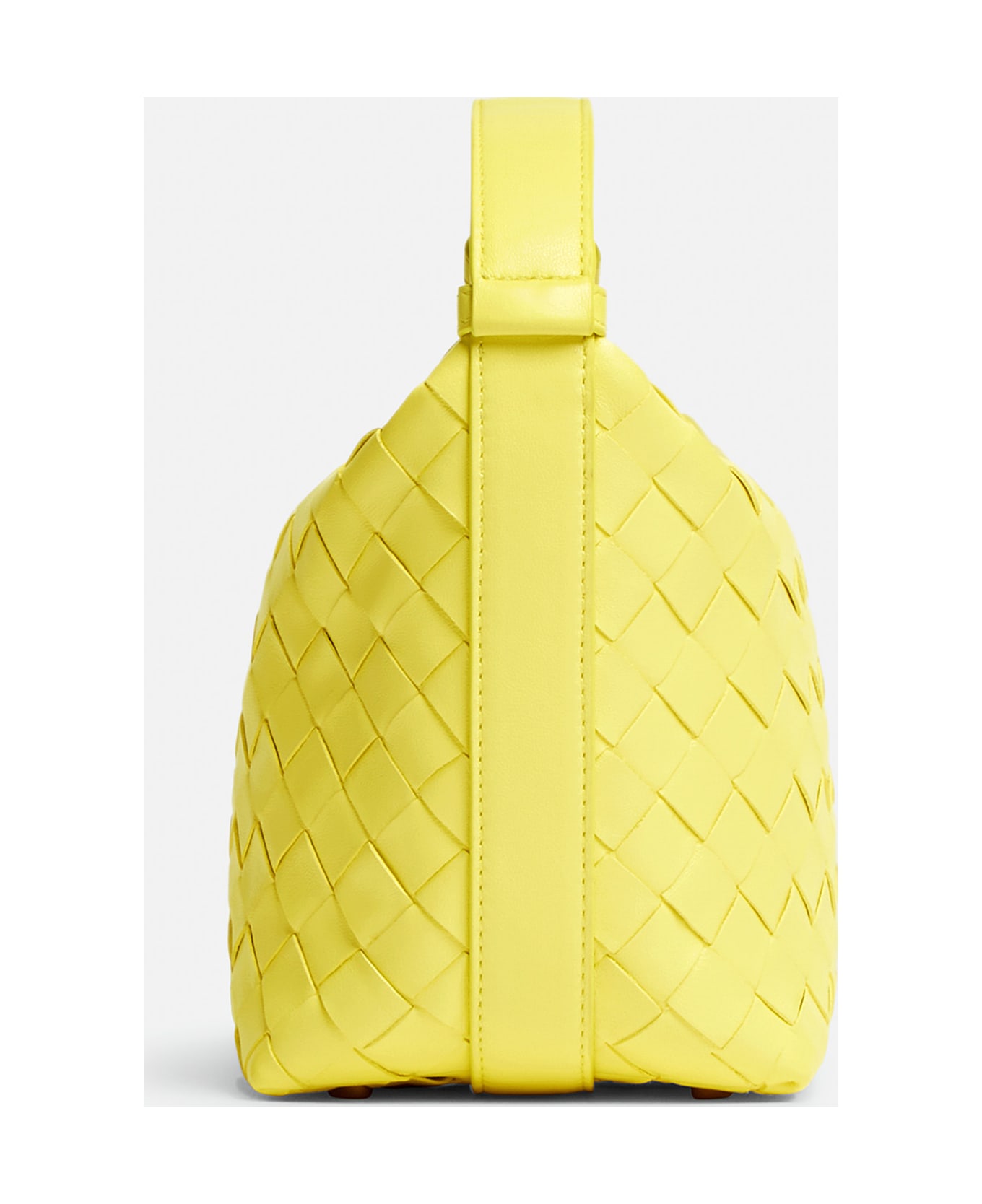 Bottega Veneta Candy Wallace Leather Handbag - Yellow トートバッグ