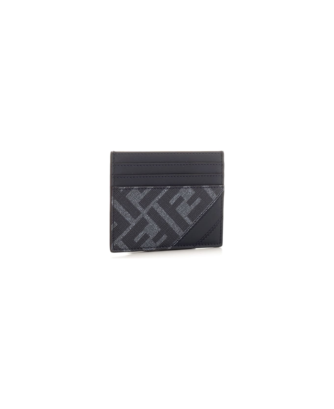 Fendi Diagonal Card Holder - Blue 財布