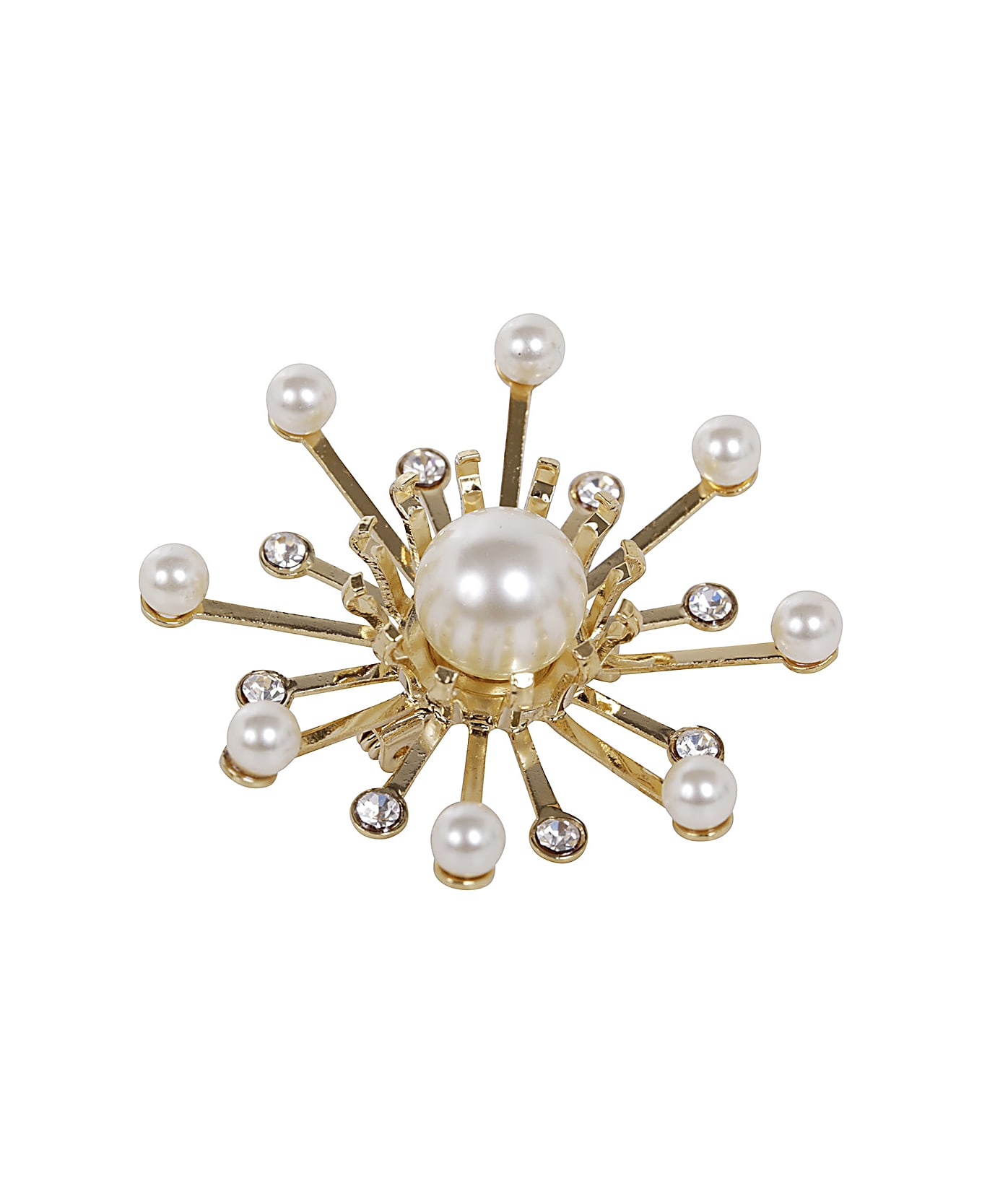 Helene Zubeldia Kiku Brooch Pearl - Multi