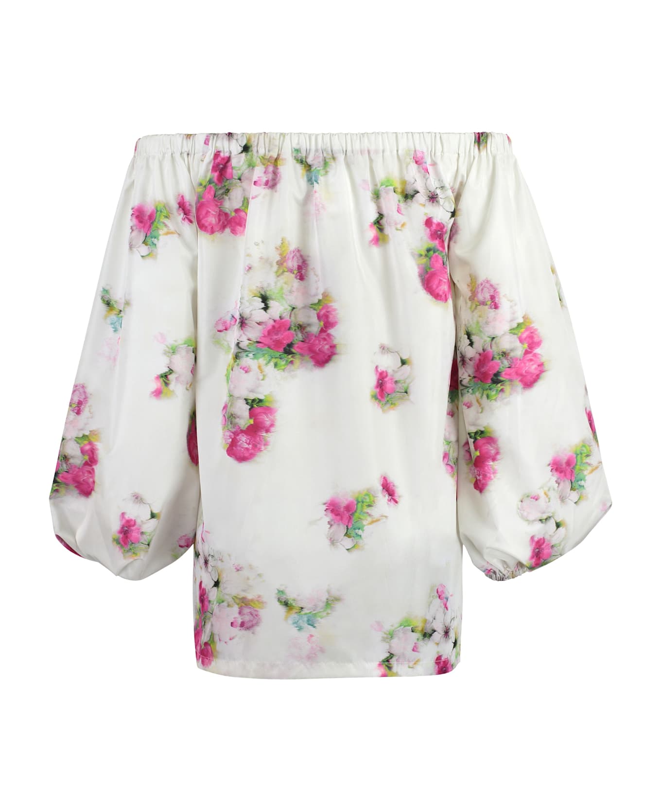 Max Mara Studio Zigrino Printed Blouse - White