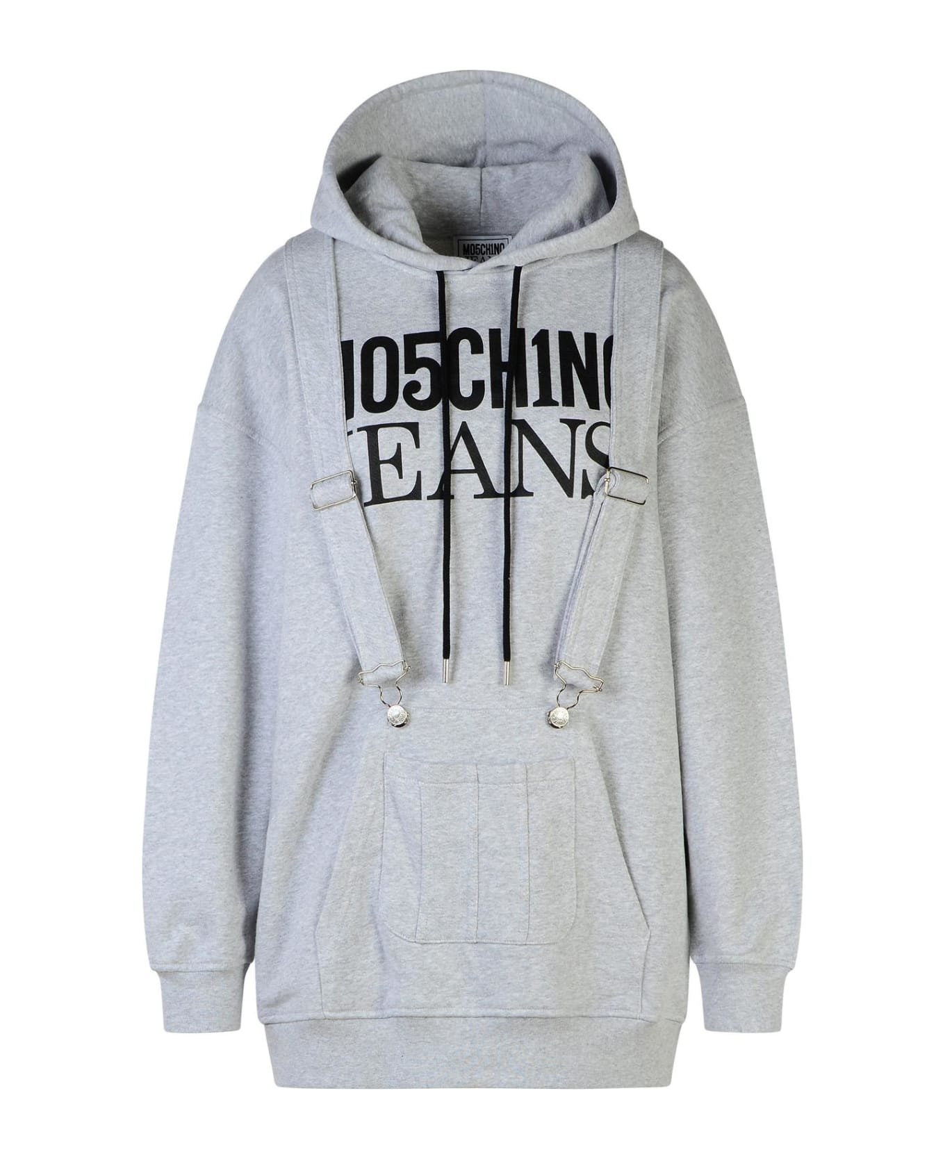 M05CH1N0 Jeans Gray Cotton Dress - Grey