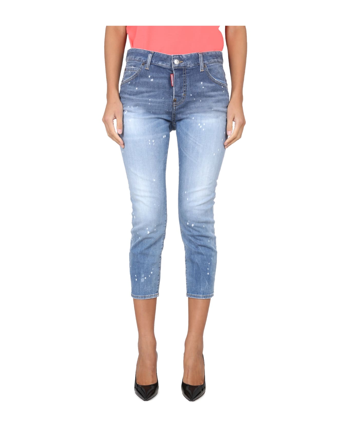 Dsquared2 Cool Girl Crop Jeans - Blue