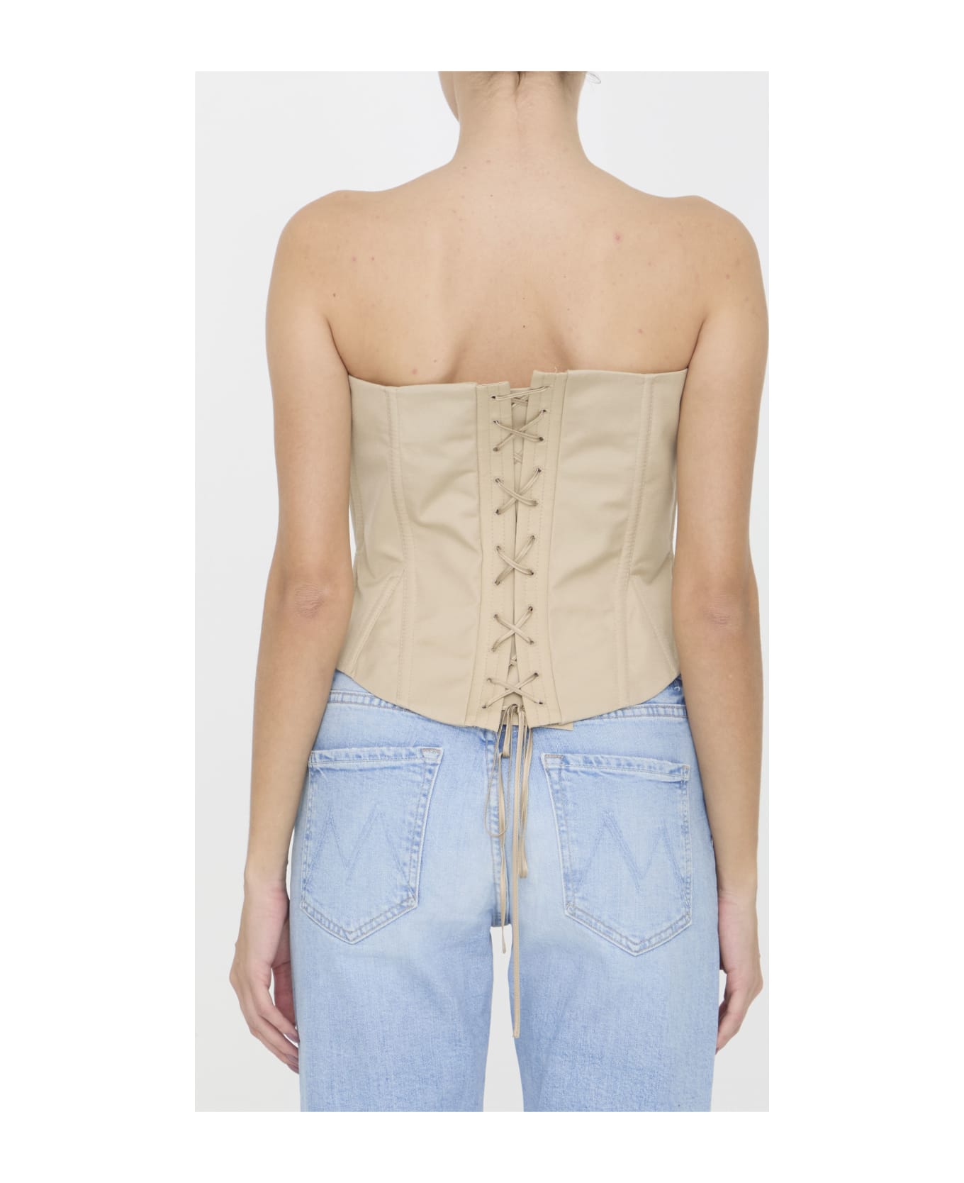 Stella McCartney Corset Top - BEIGE