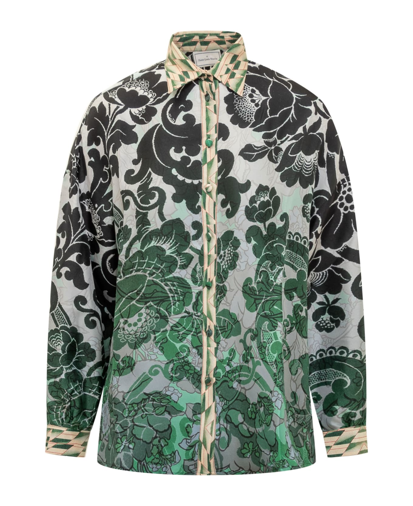 Pierre-Louis Mascia Silk Shirt With Floral Pattern - FANTASIA