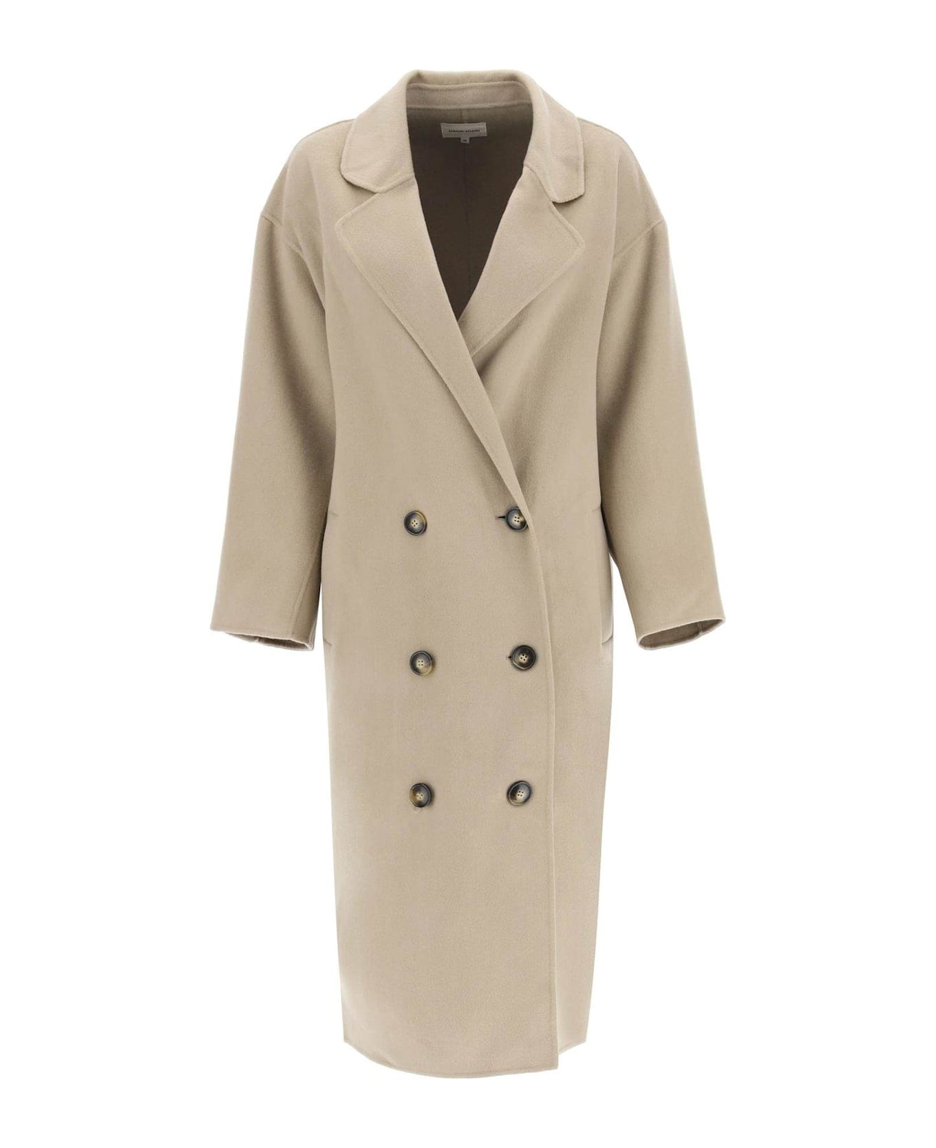 Loulou Studio Borneo Double Breasted Coat - Taupe