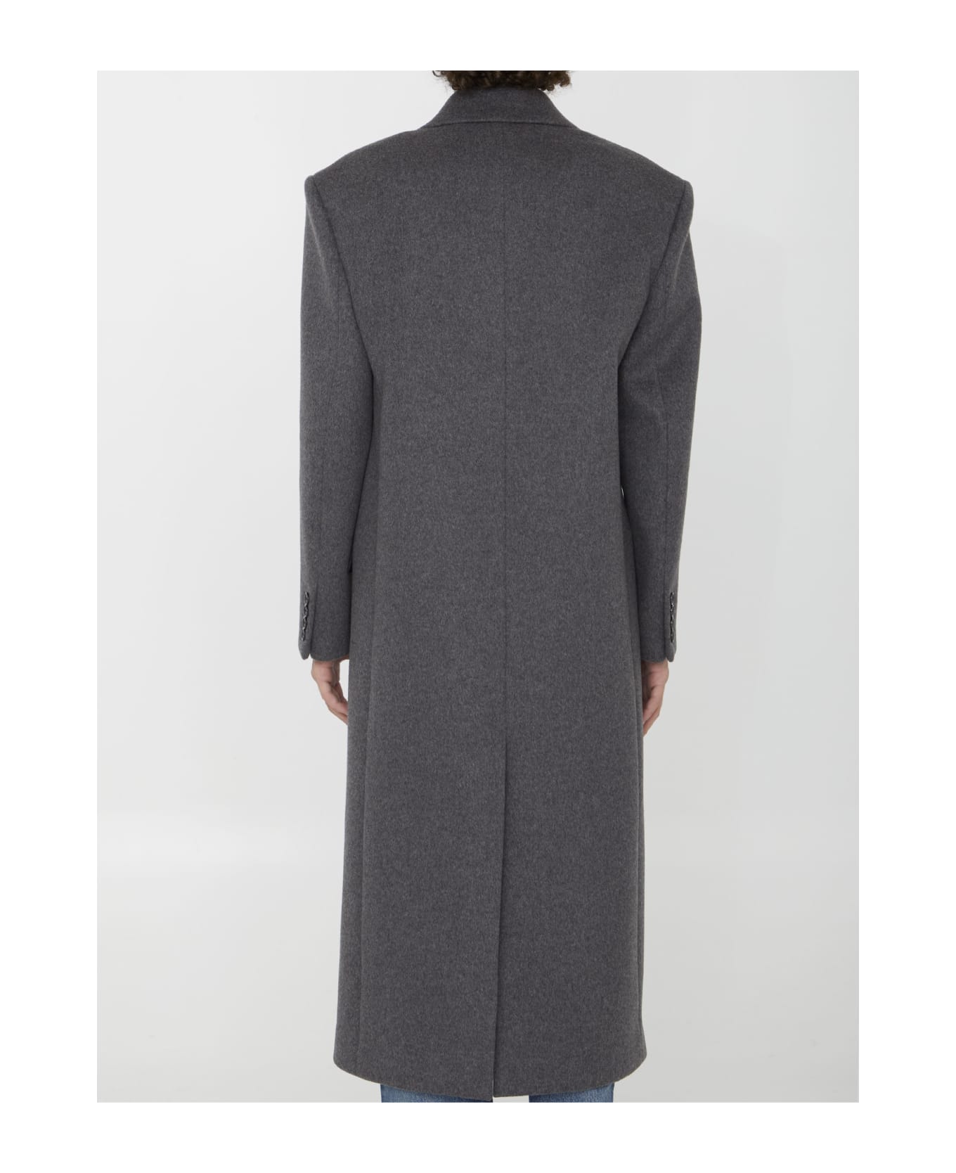 Saint Laurent Wool Coat - GREY