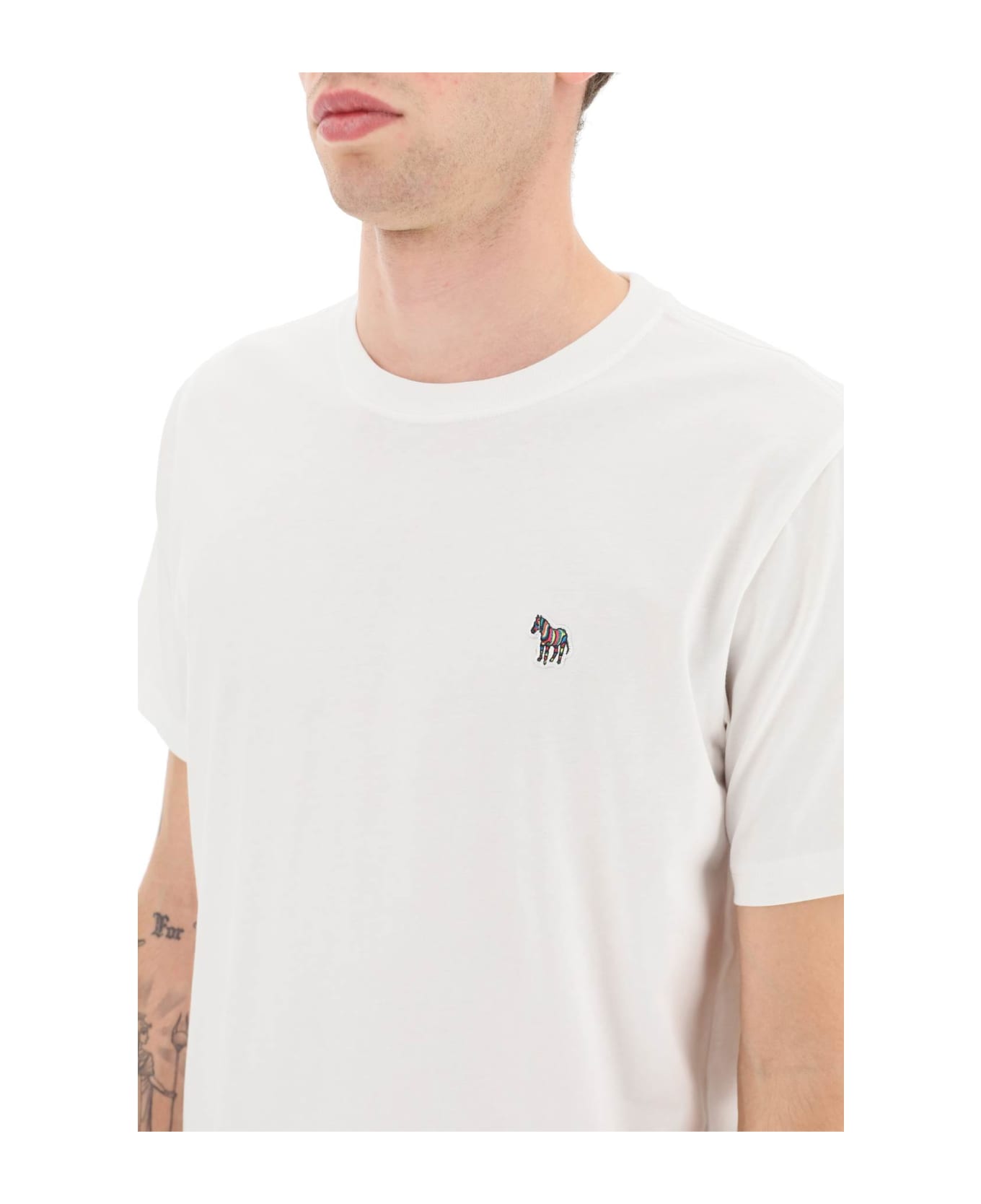 PS by Paul Smith Zebra Patch T-shirt - WHITE (White) シャツ