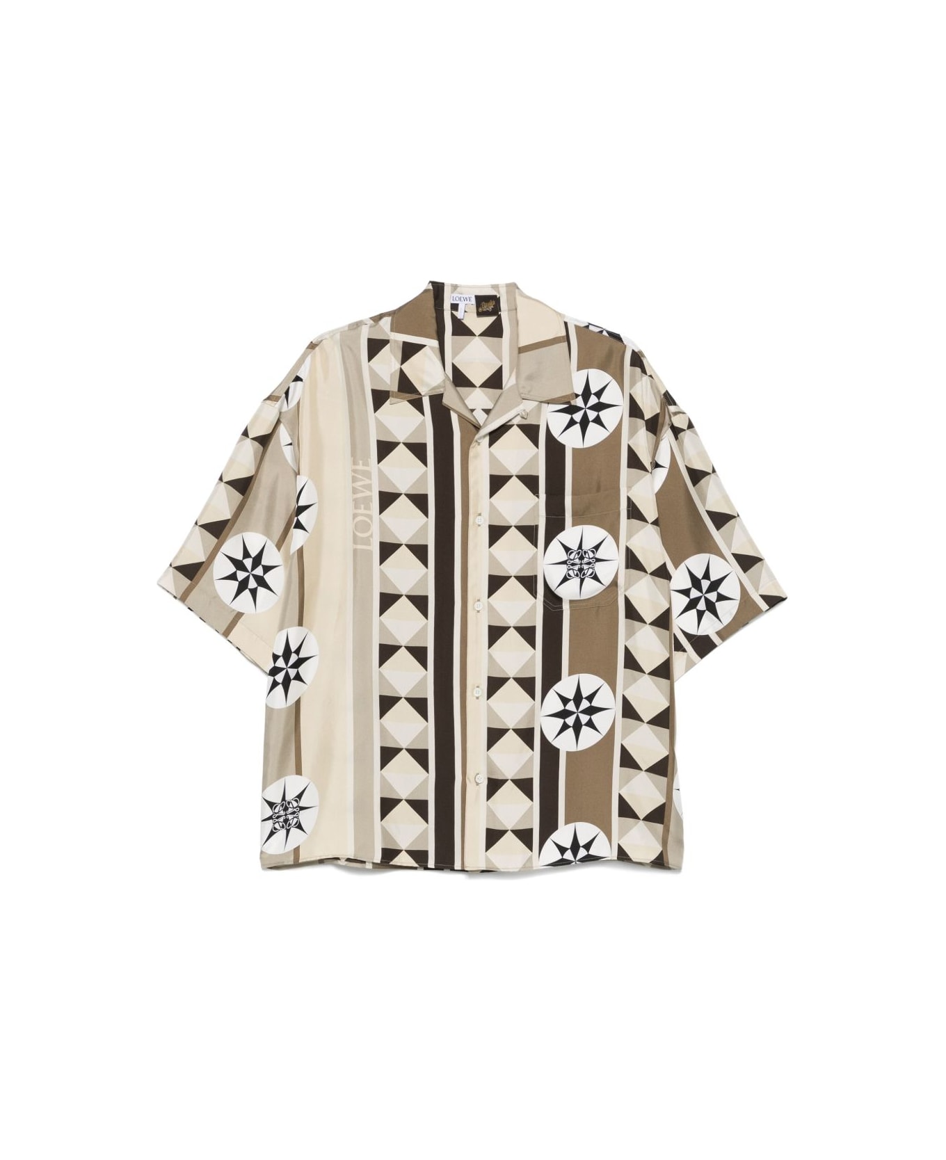 Loewe Printed Silk Shirt - Beige