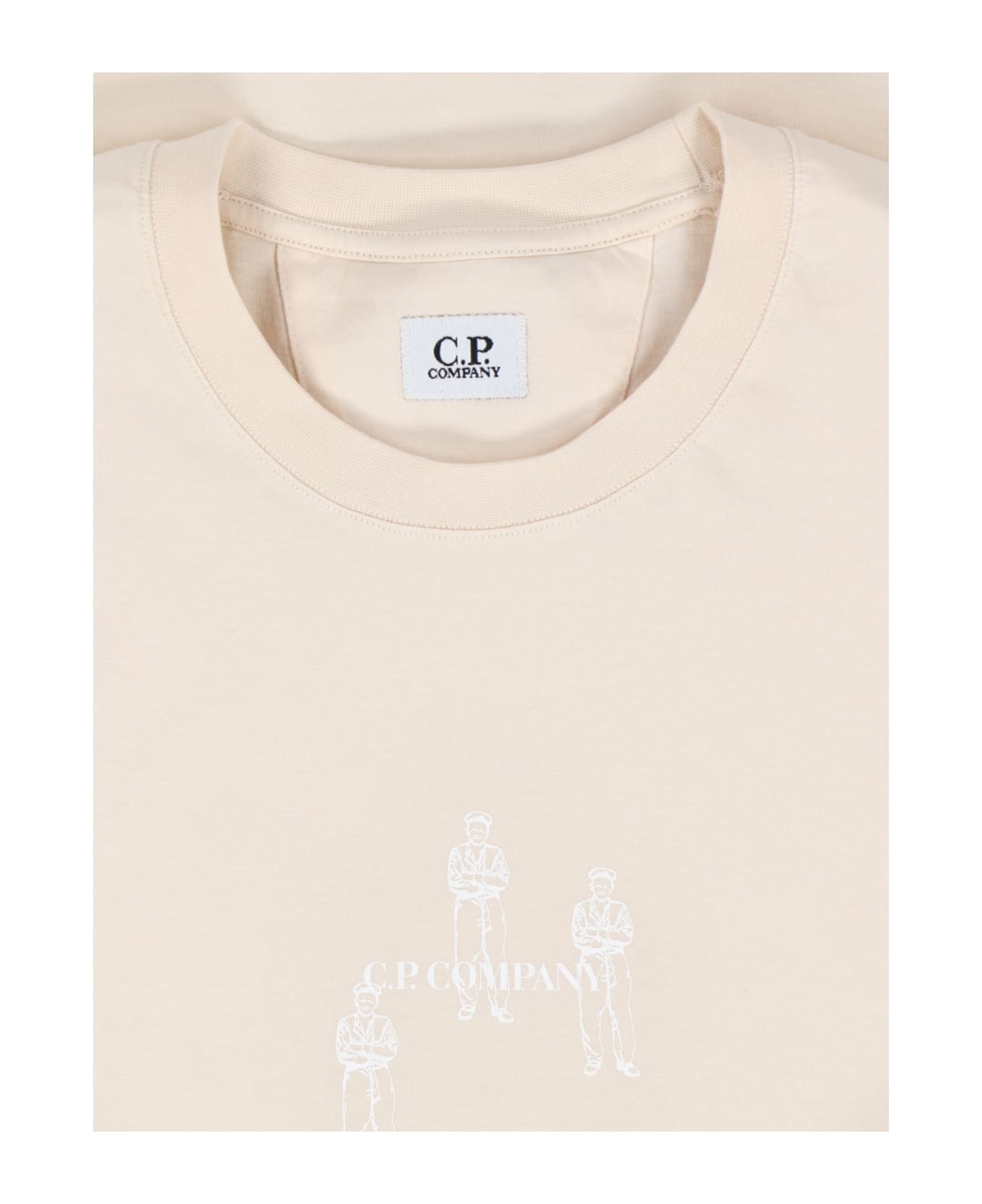C.P. Company Printed T-shirt - Crema