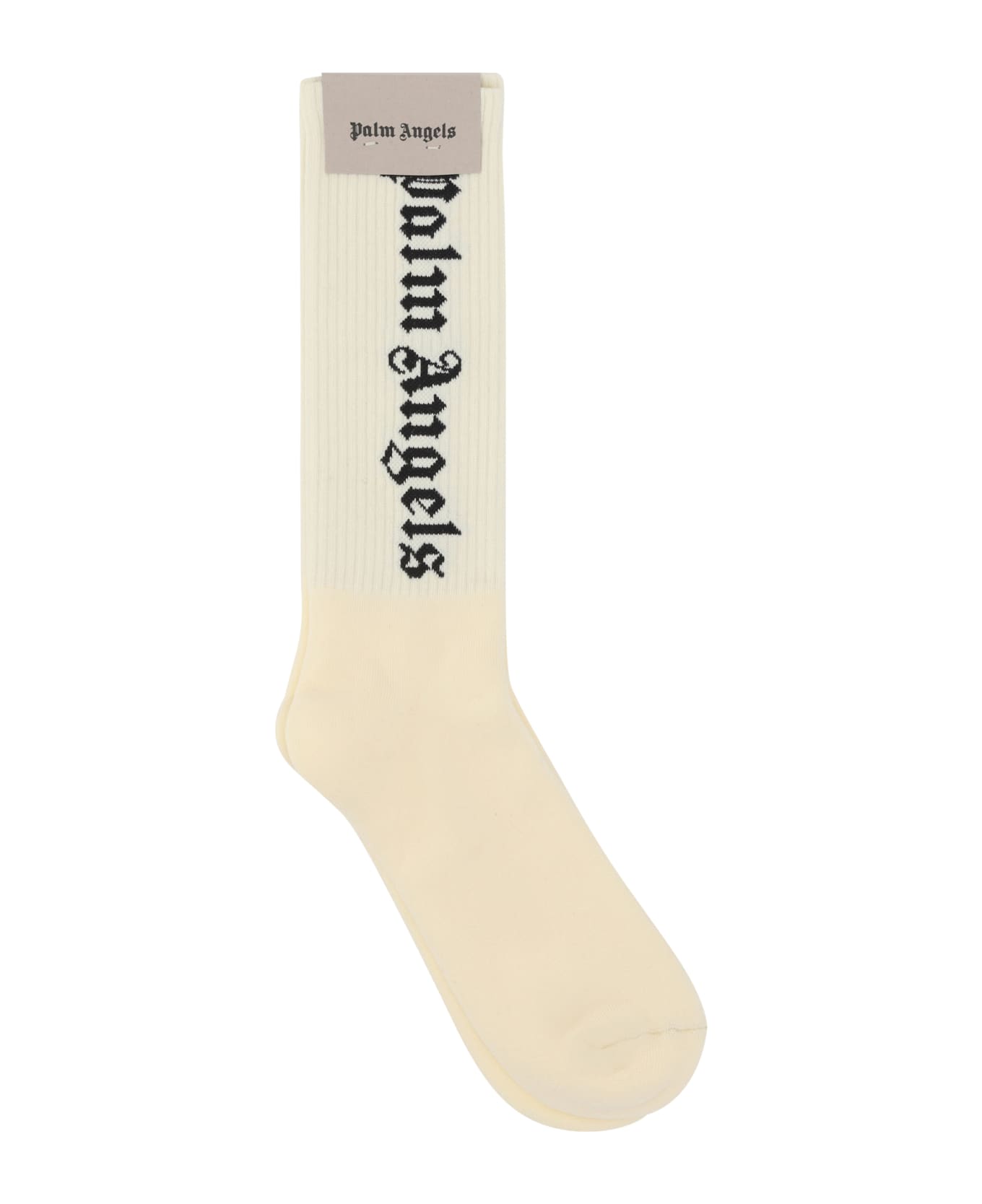 Palm Angels Classic Logo Socks - Butter Black 靴下