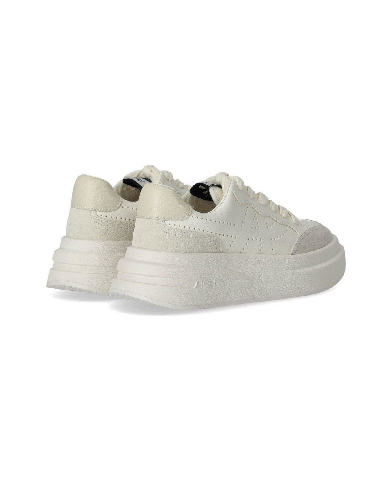 Ash Impuls Bis Perforated Detailed Chunky Sneakers - Bianco