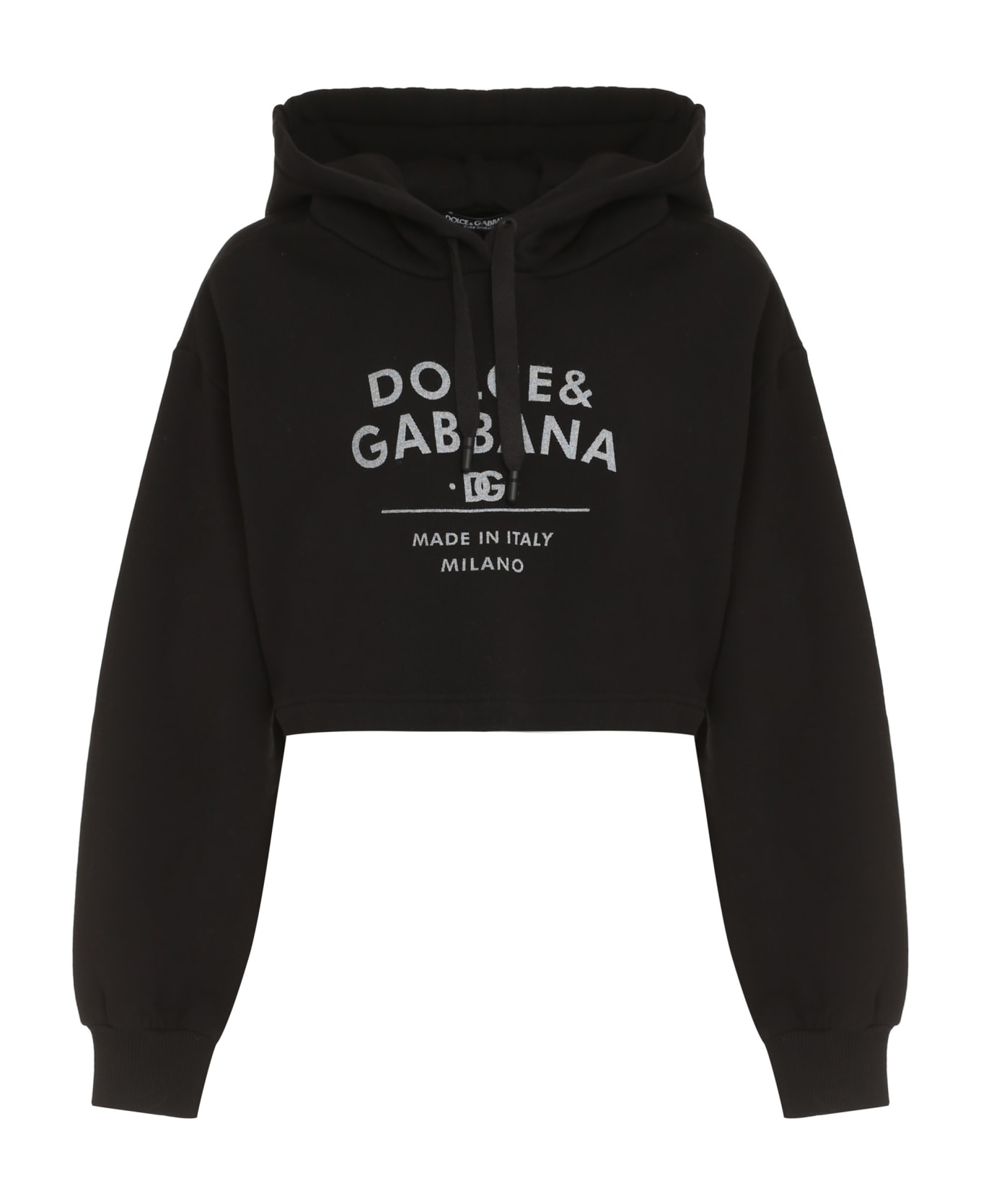 Dolce & Gabbana Cotton Hoodie - black フリース