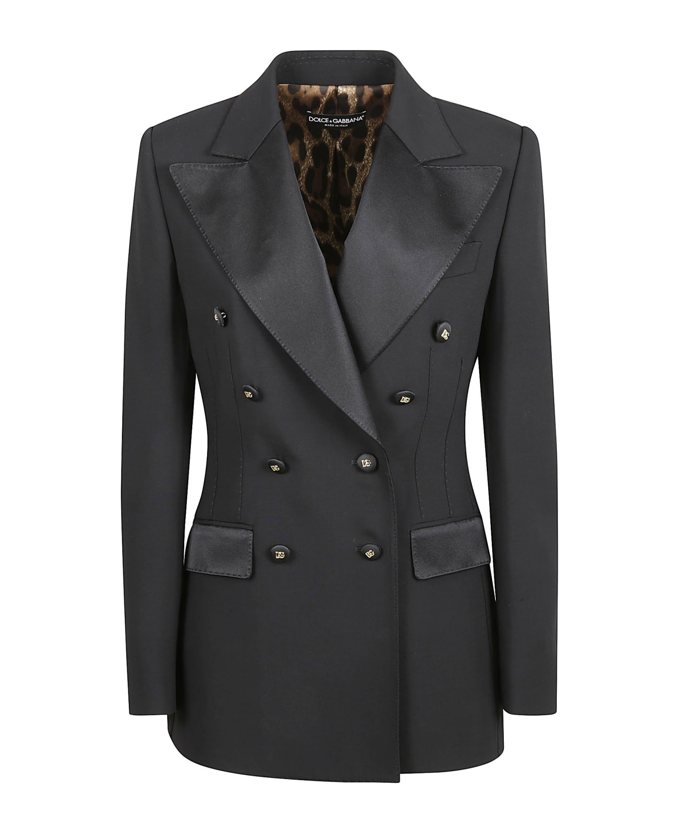 Dolce & Gabbana Hot-stuff Double-breasted Blazer - Black