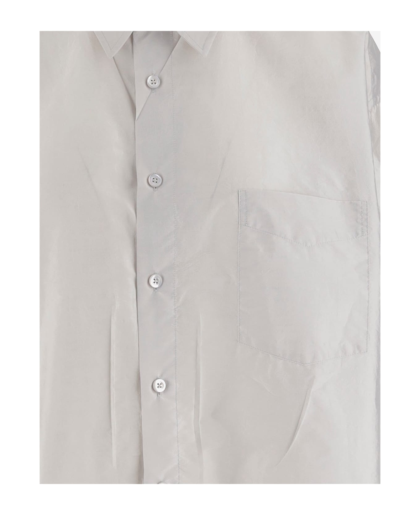 Maison Margiela Oversized Shirt In Technical Fabric - Grey